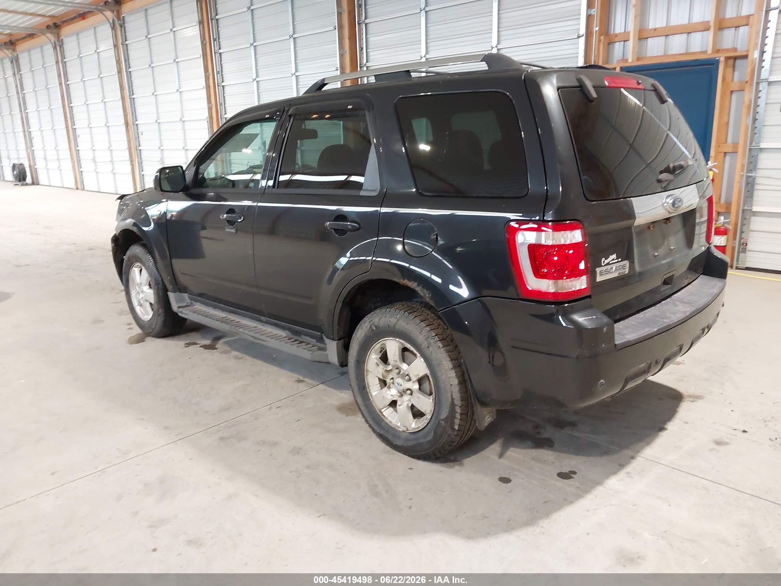 2011 Ford Escape Limited Black vin: 1FMCU9E72BKC03809