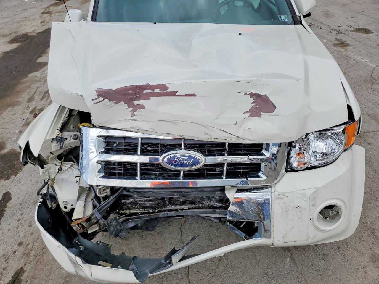2012 Ford Escape Limited White vin: 1FMCU9E72CKA63360