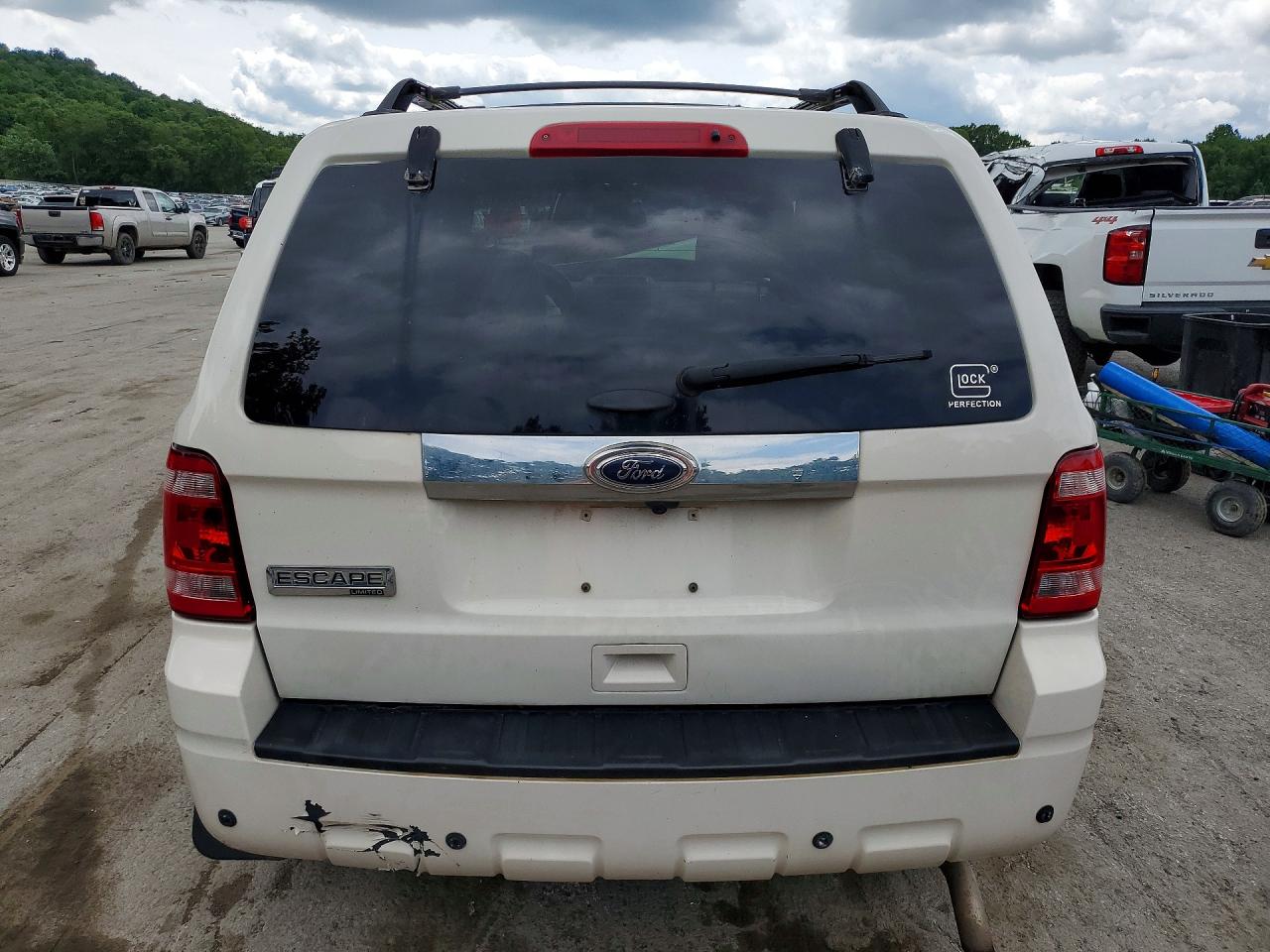 2012 Ford Escape Limited White vin: 1FMCU9E72CKA63360