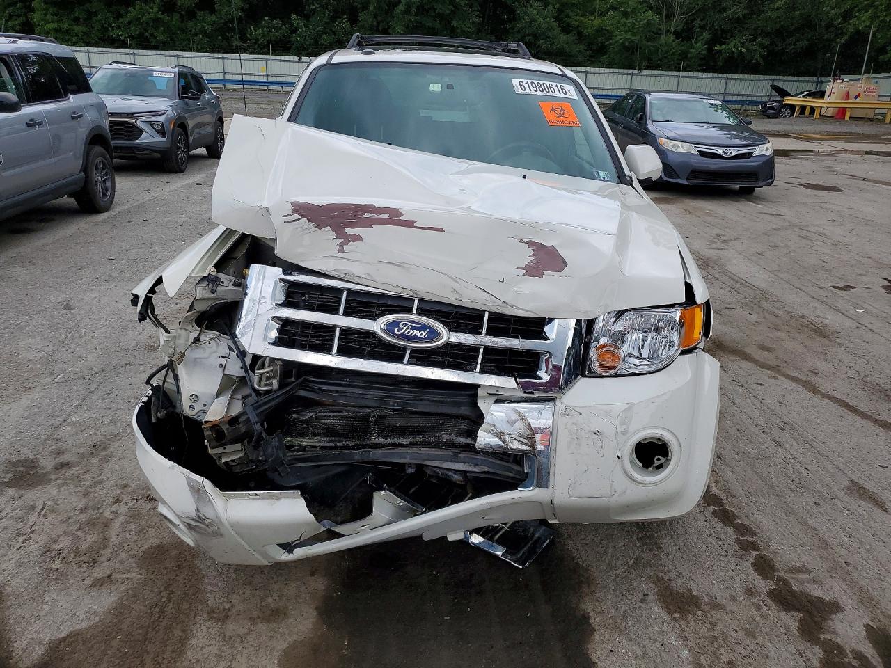 2012 Ford Escape Limited White vin: 1FMCU9E72CKA63360