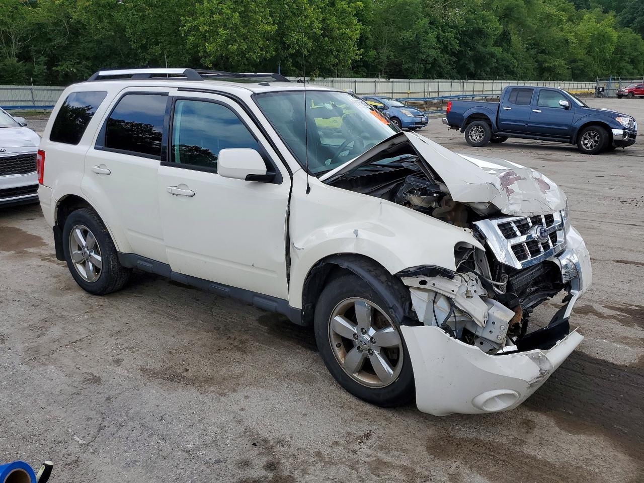 2012 Ford Escape Limited White vin: 1FMCU9E72CKA63360