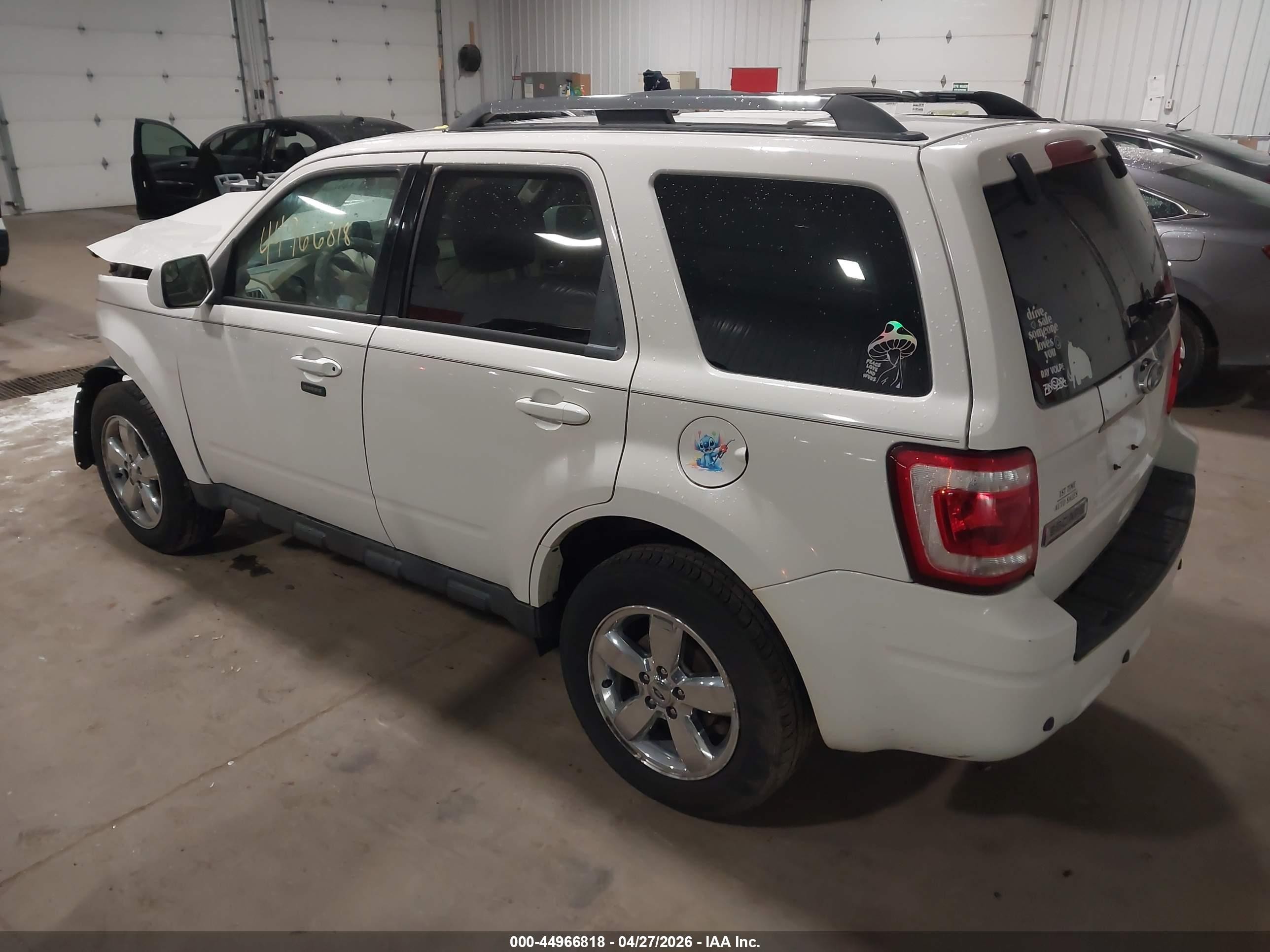 2012 Ford Escape Limited White vin: 1FMCU9E73CKA89787