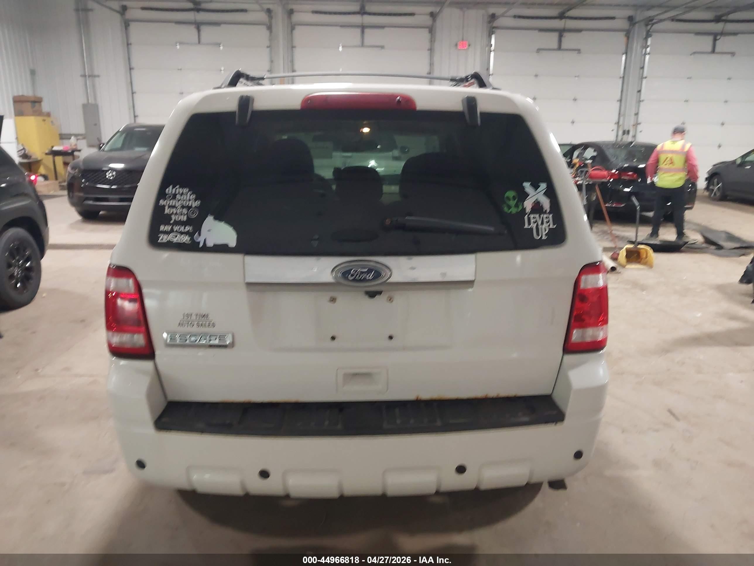 2012 Ford Escape Limited White vin: 1FMCU9E73CKA89787
