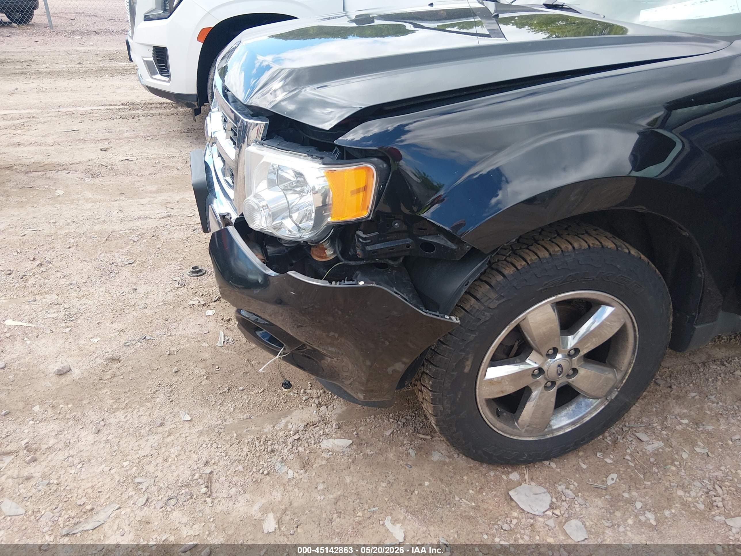 2012 Ford Escape Limited Black vin: 1FMCU9E74CKC44816