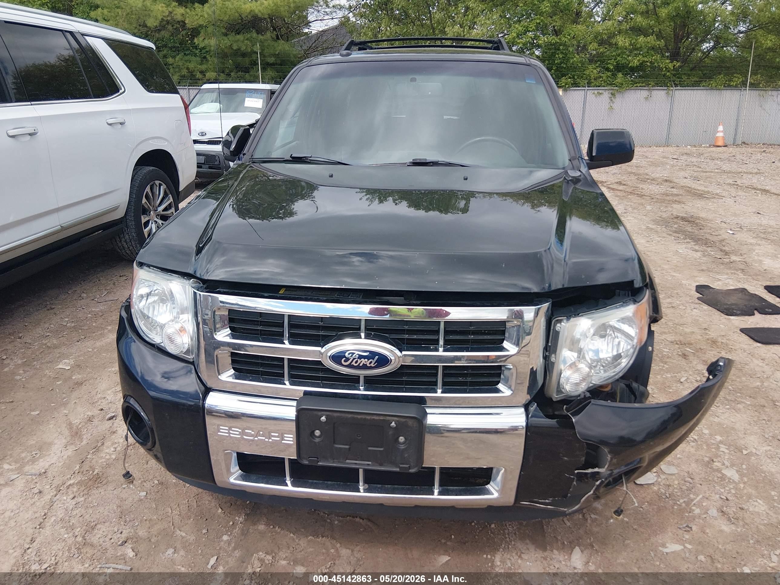 2012 Ford Escape Limited Black vin: 1FMCU9E74CKC44816
