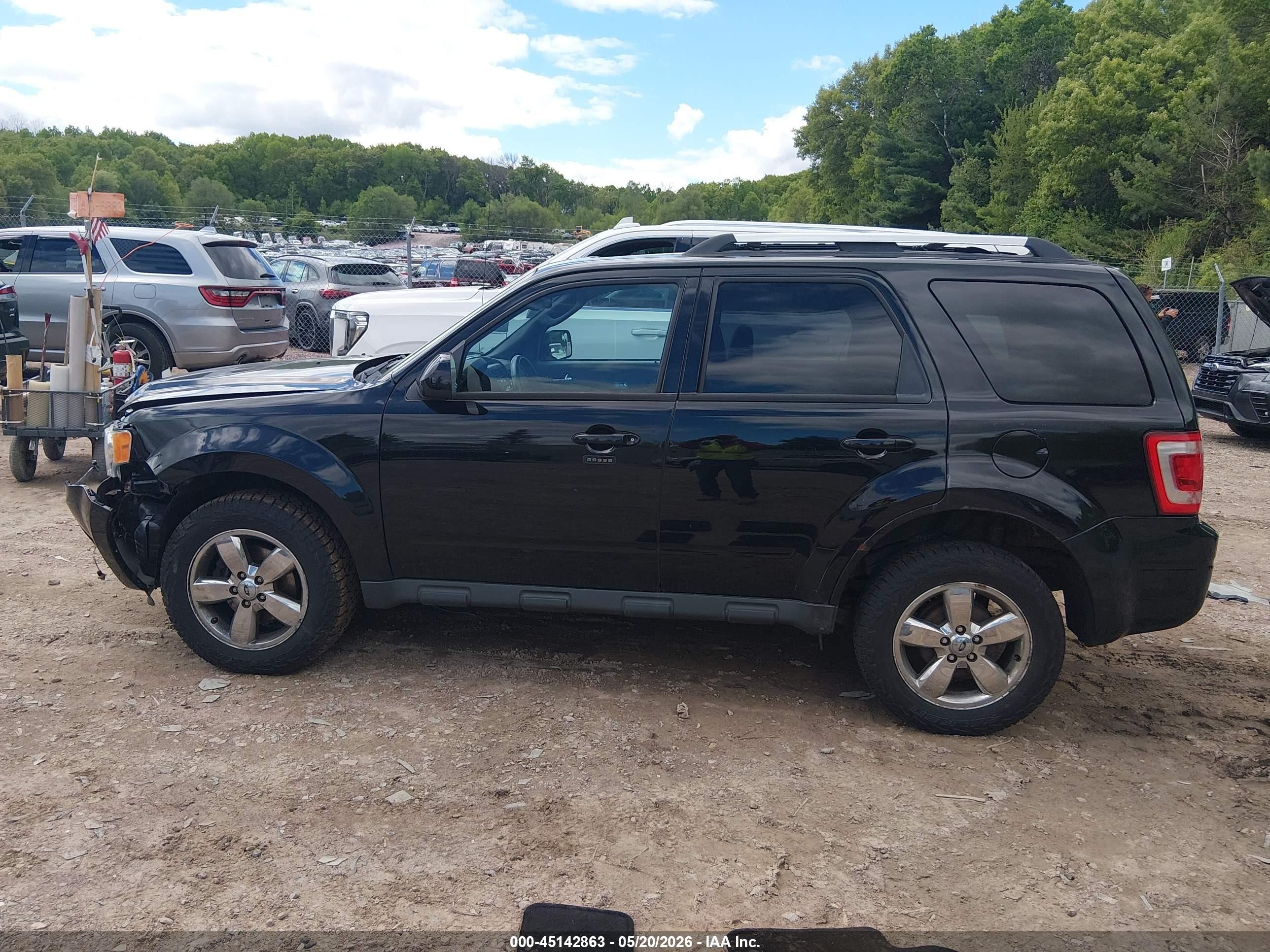 2012 Ford Escape Limited Black vin: 1FMCU9E74CKC44816