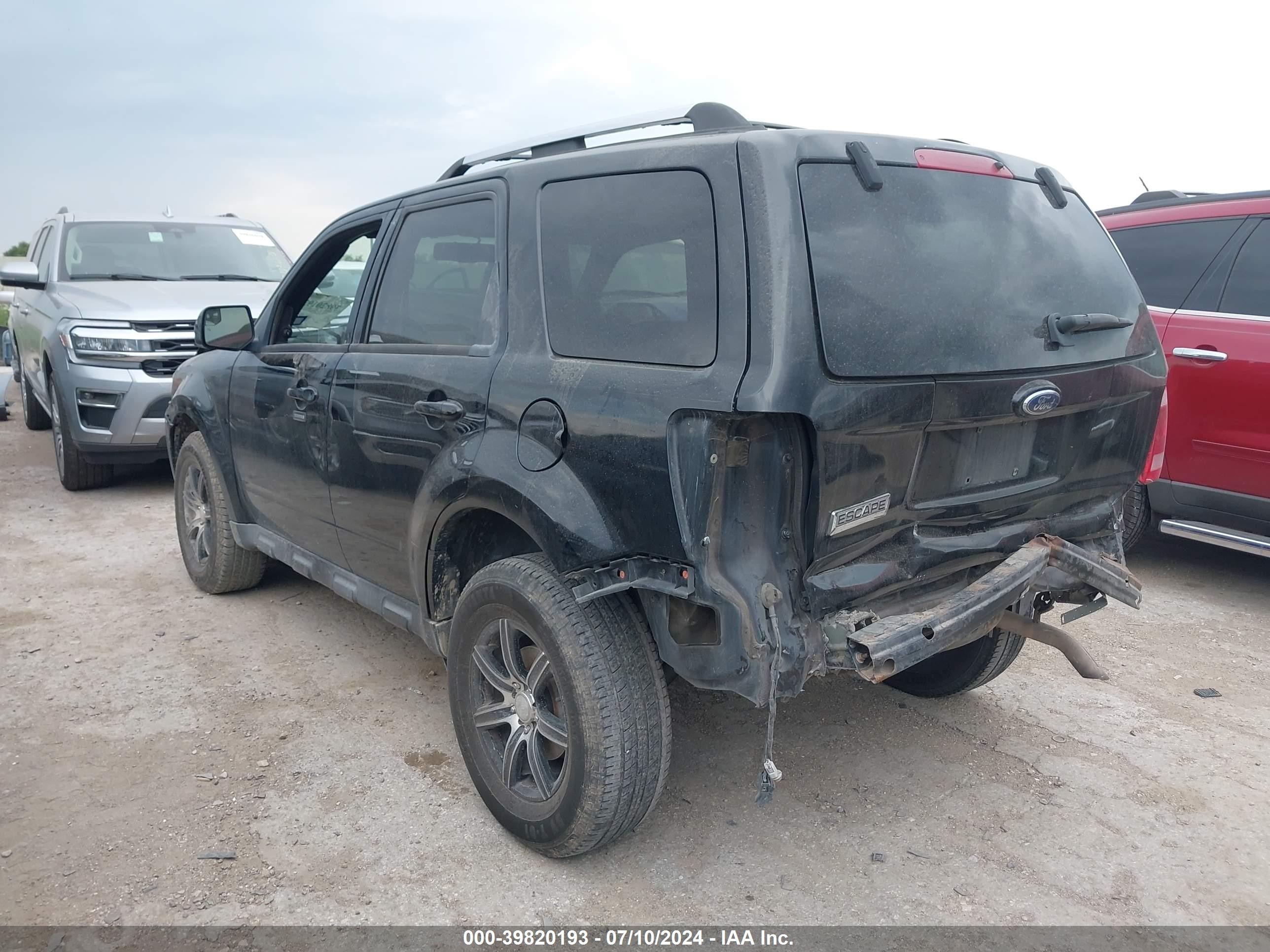 2010 Ford Escape Limited Black vin: 1FMCU9E76AKC59122