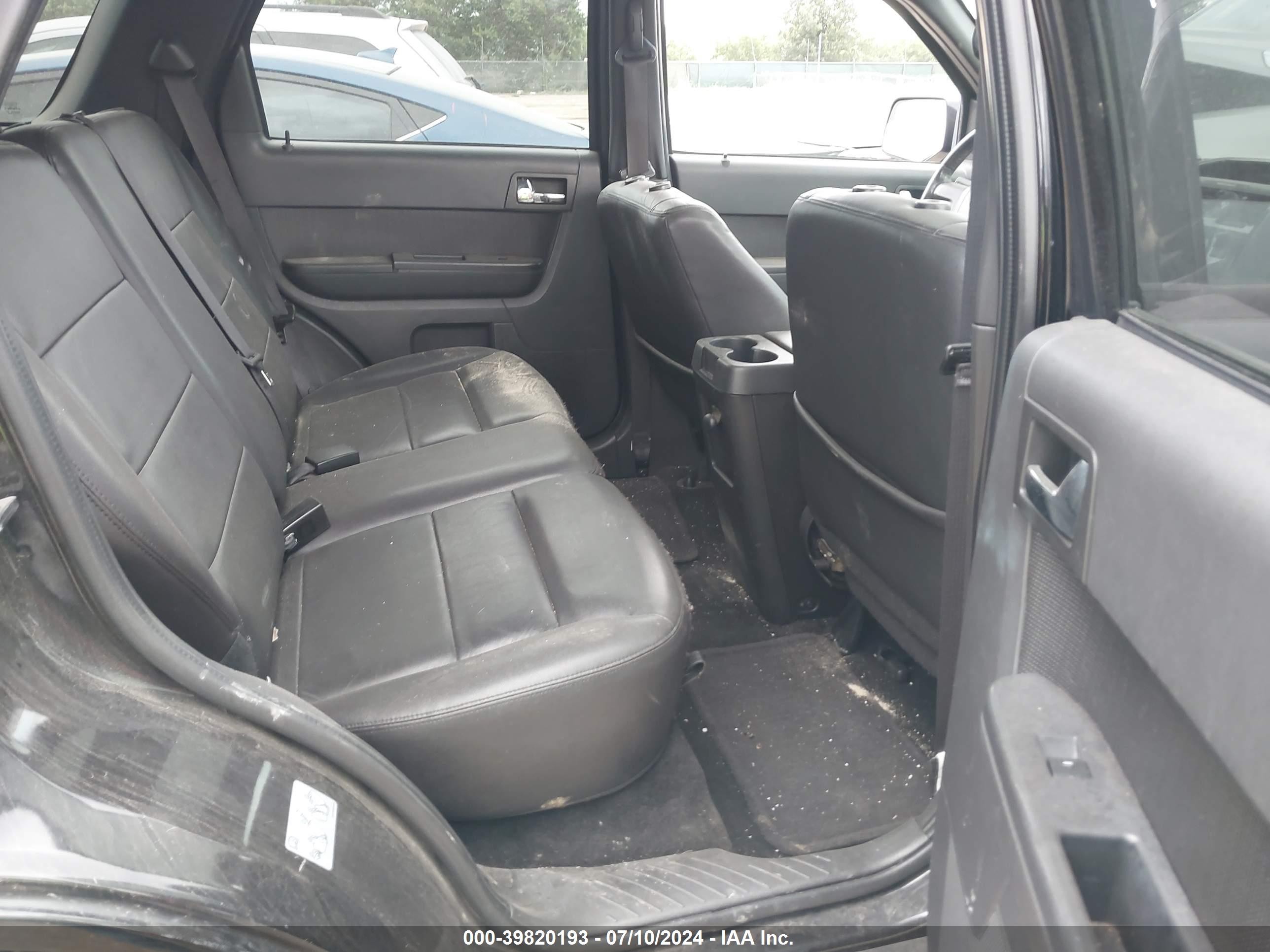 2010 Ford Escape Limited Black vin: 1FMCU9E76AKC59122