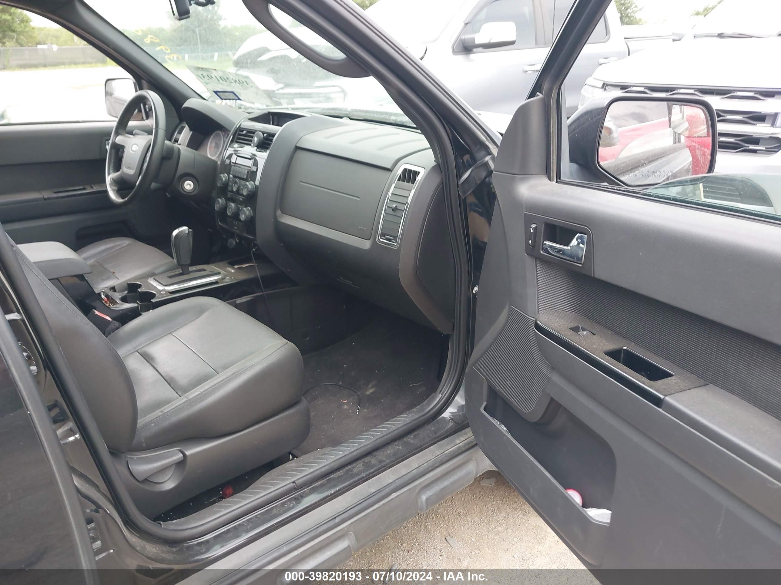 2010 Ford Escape Limited Black vin: 1FMCU9E76AKC59122