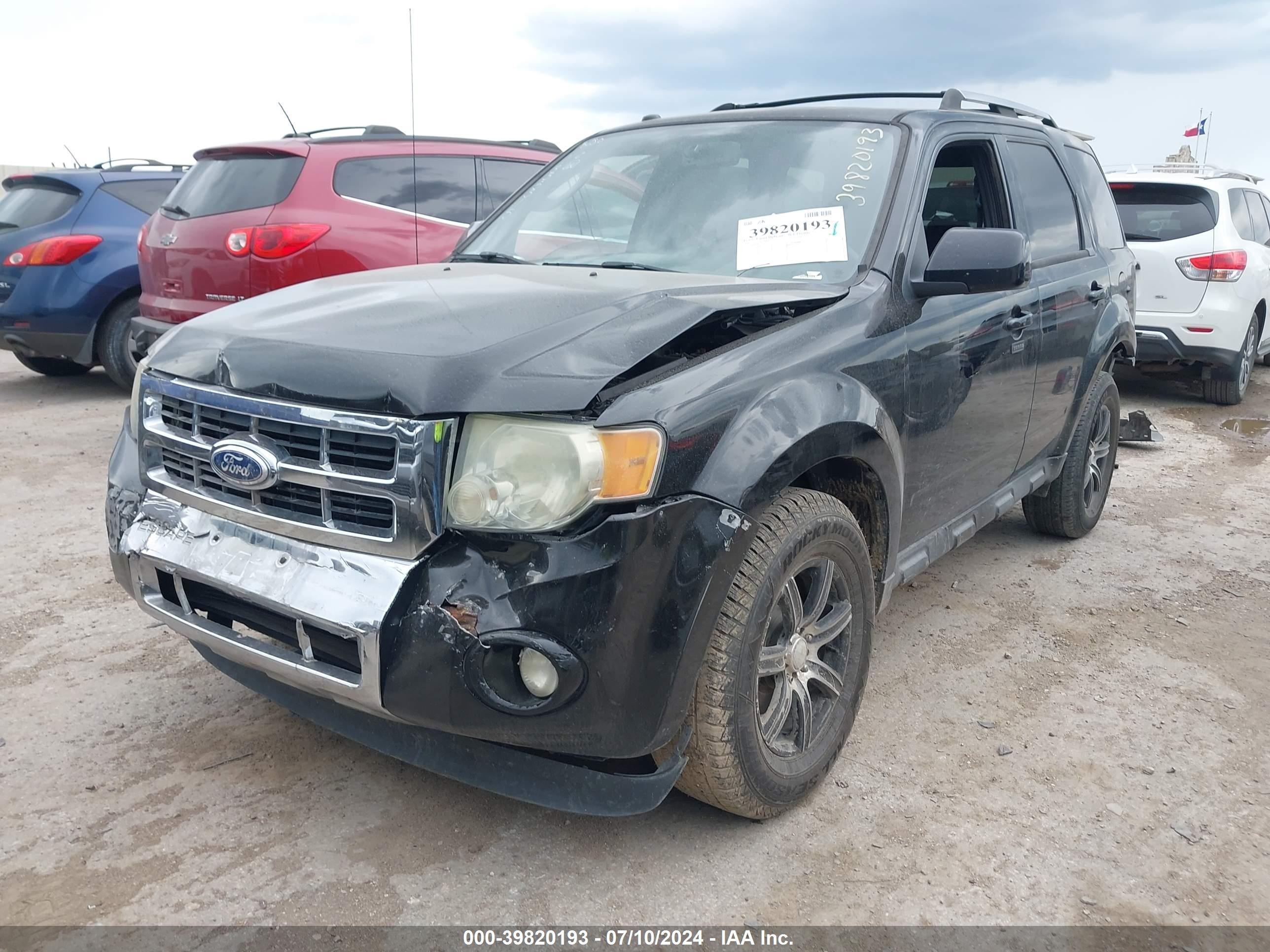 2010 Ford Escape Limited Black vin: 1FMCU9E76AKC59122