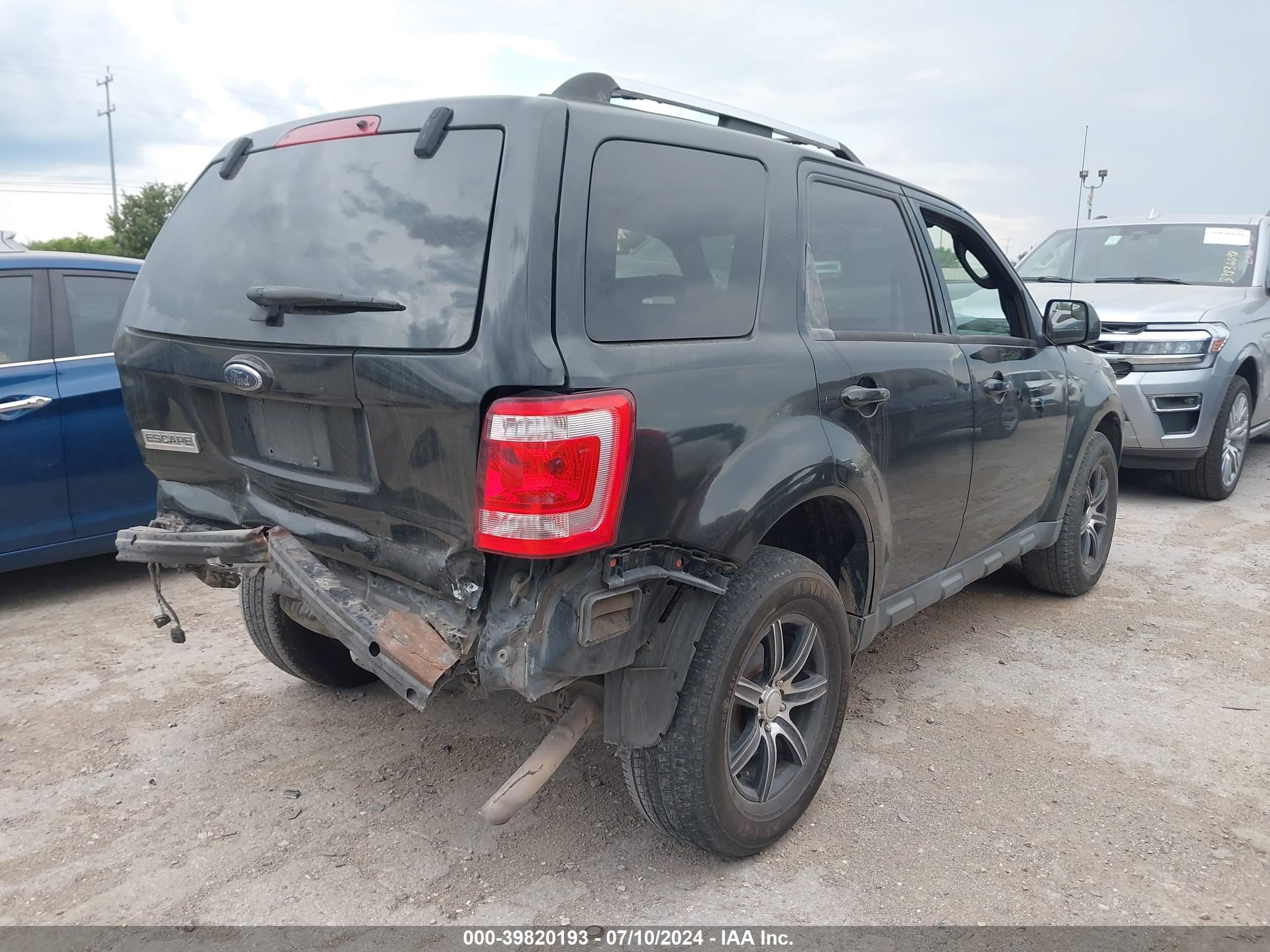 2010 Ford Escape Limited Black vin: 1FMCU9E76AKC59122