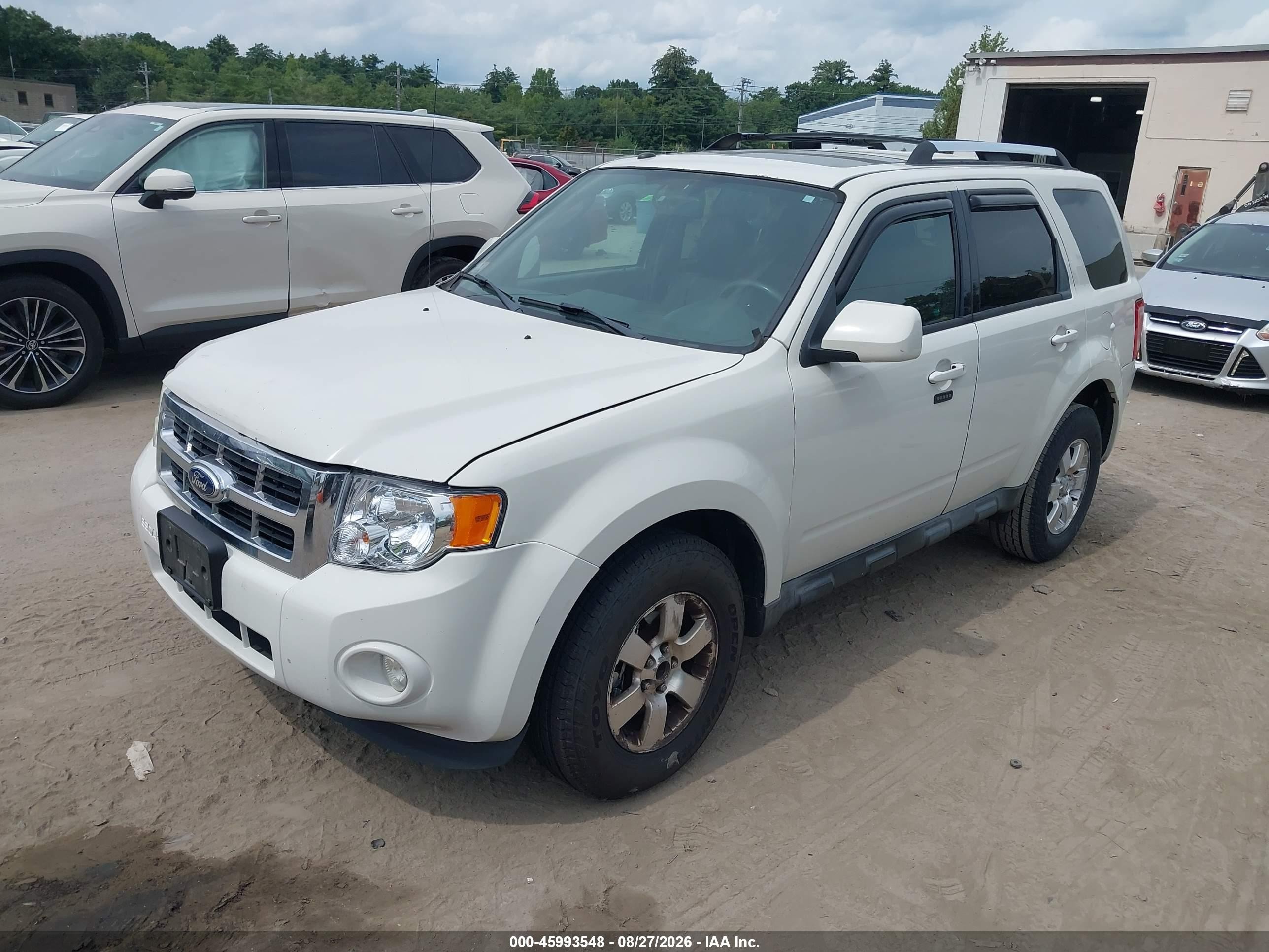 2011 Ford Escape Limited Белый vin: 1FMCU9E77BKA02777