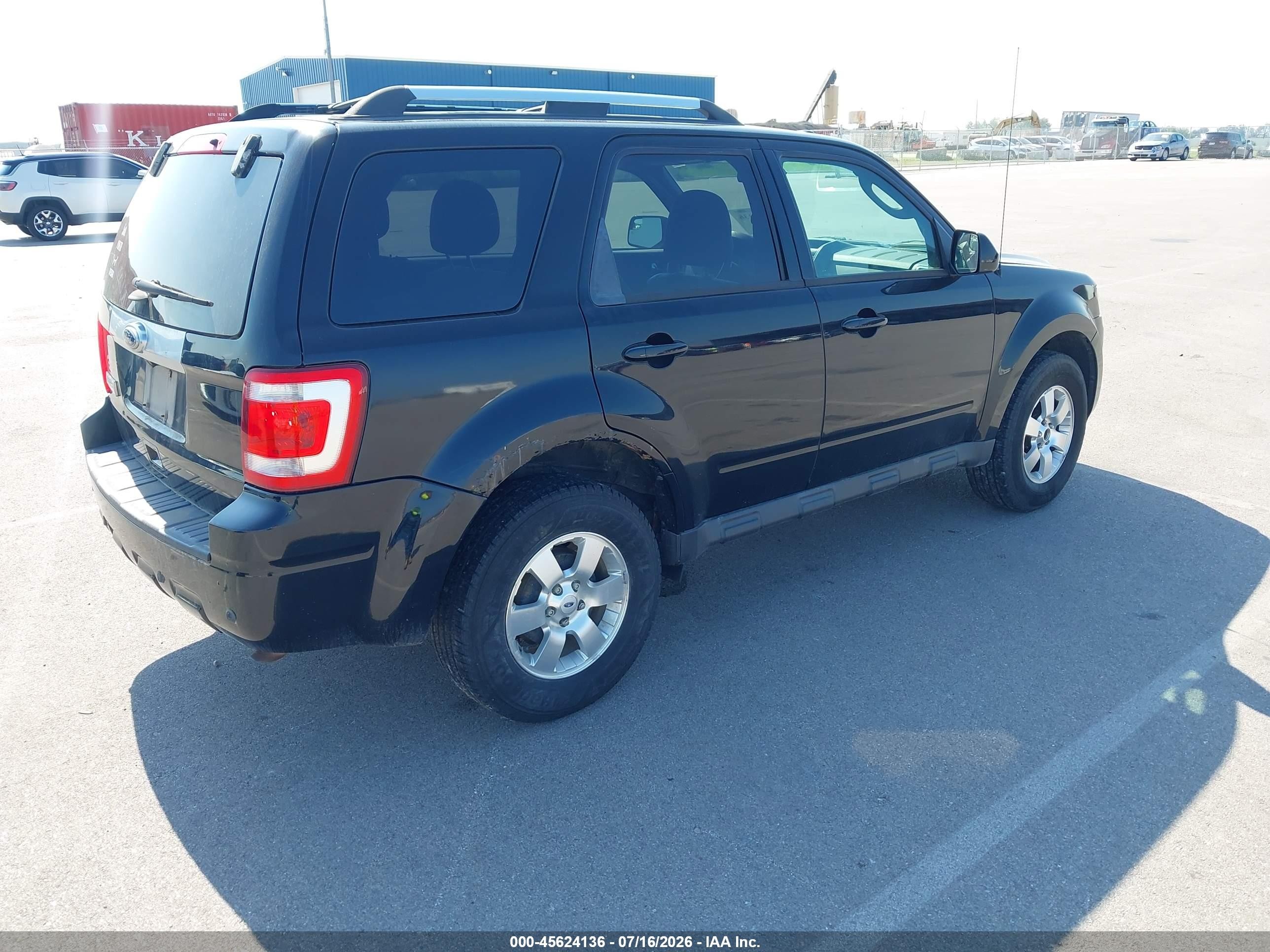 2012 Ford Escape Limited Black vin: 1FMCU9E79CKB30102