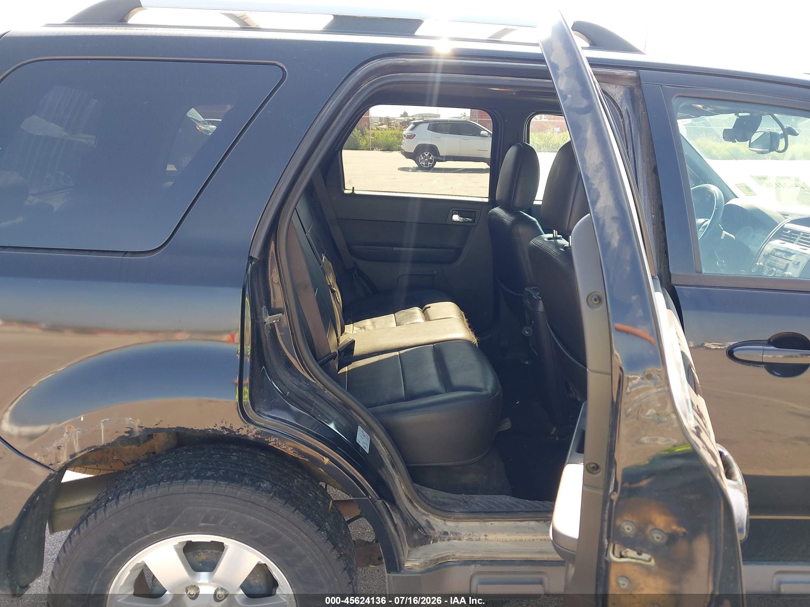2012 Ford Escape Limited Black vin: 1FMCU9E79CKB30102