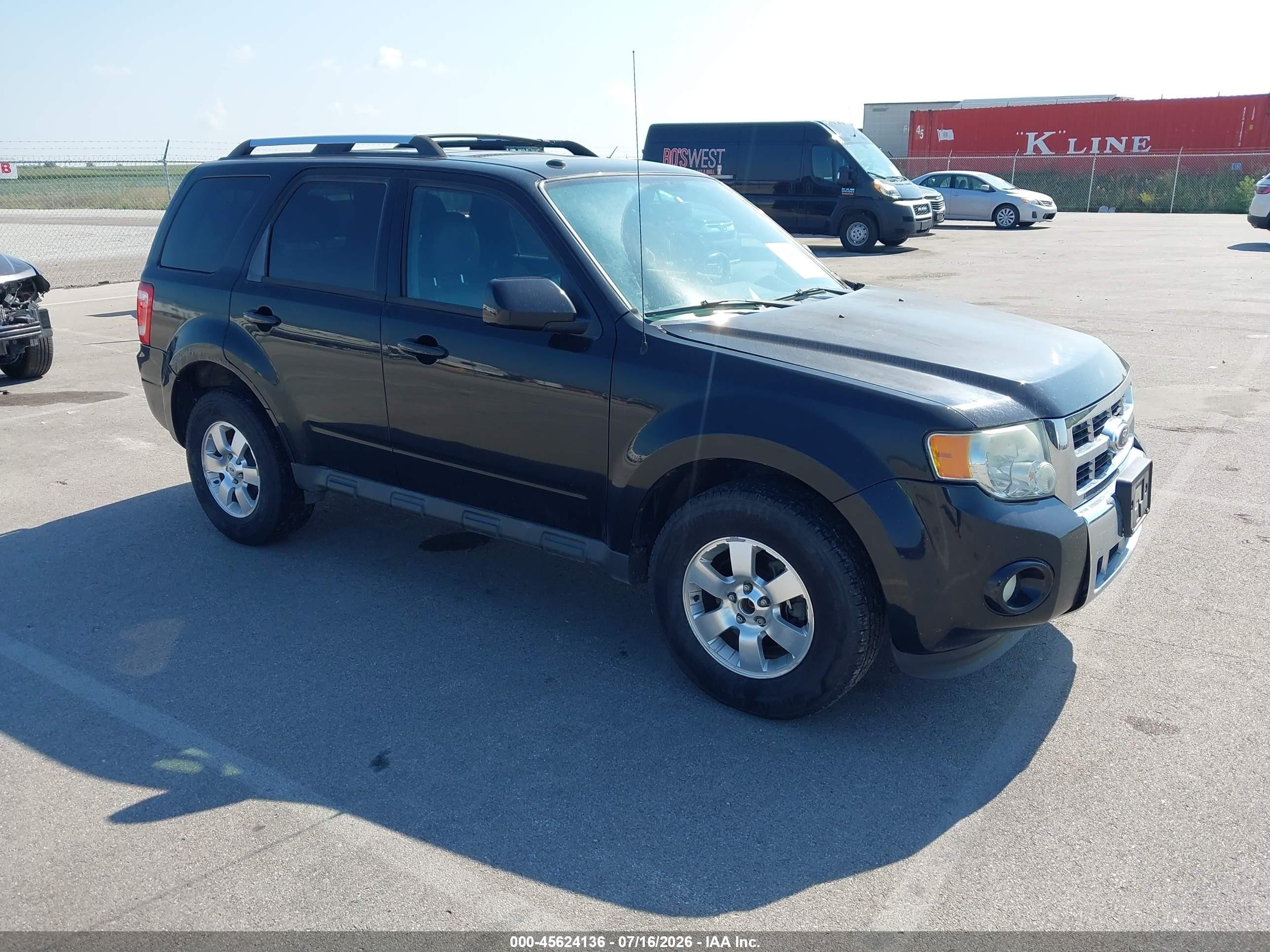 2012 Ford Escape Limited Black vin: 1FMCU9E79CKB30102