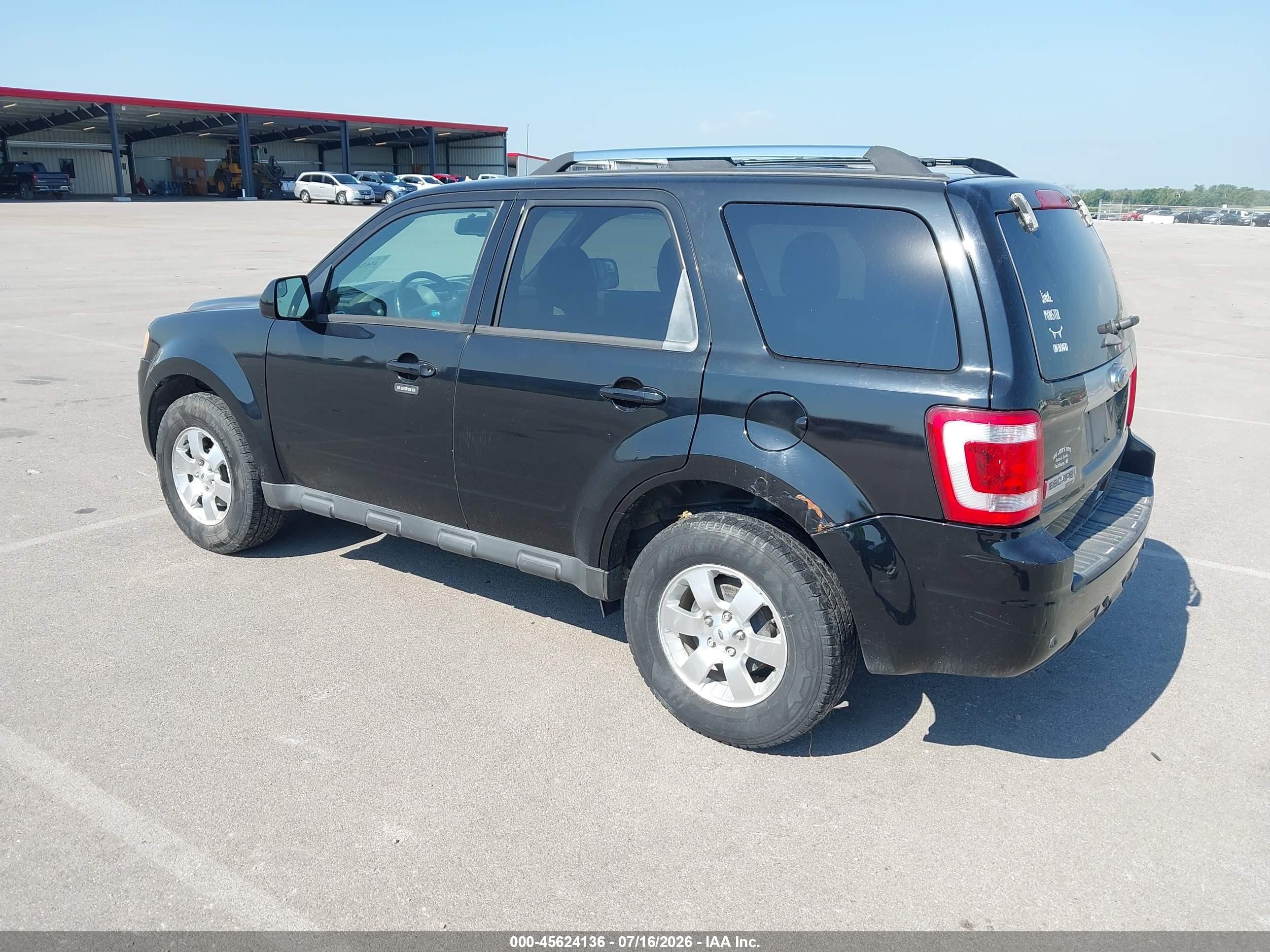 2012 Ford Escape Limited Black vin: 1FMCU9E79CKB30102