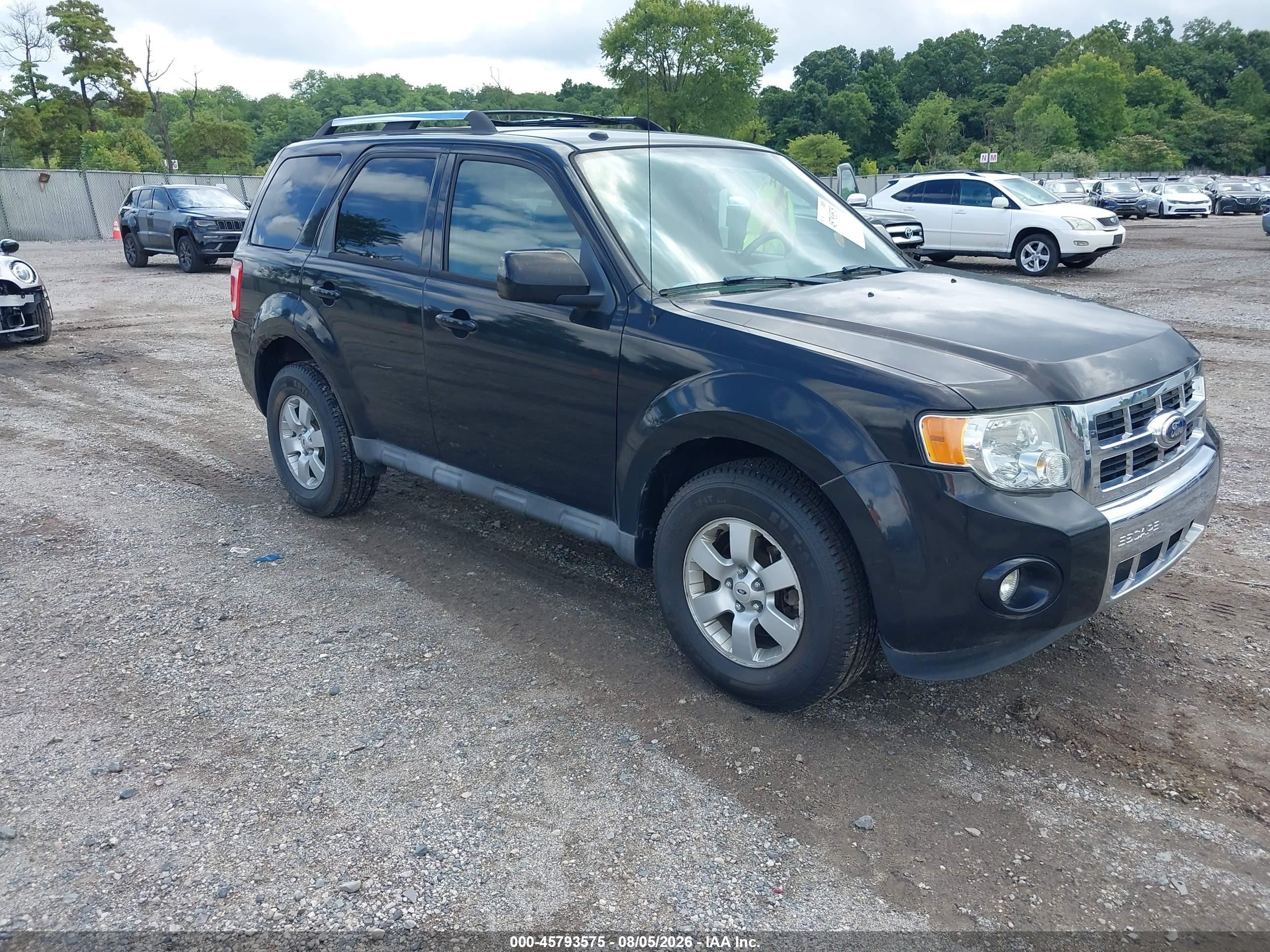 2011 Ford Escape Limited Black vin: 1FMCU9EG0BKA16598