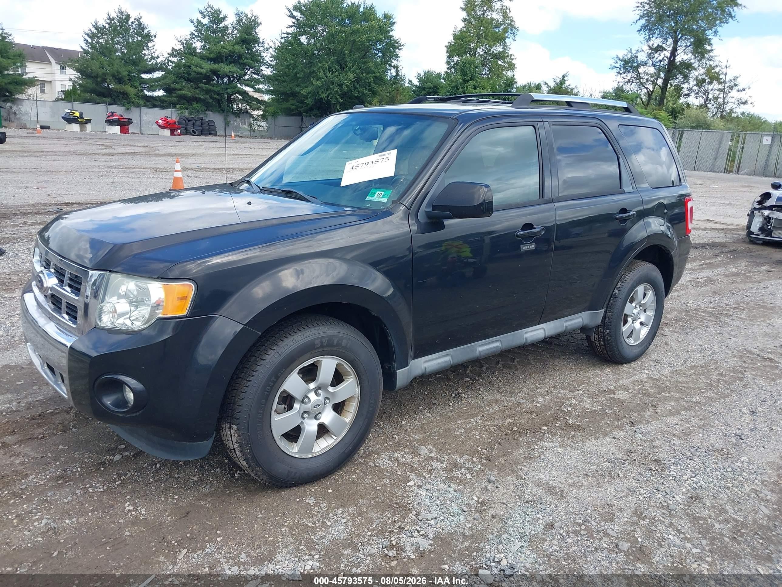 2011 Ford Escape Limited Black vin: 1FMCU9EG0BKA16598