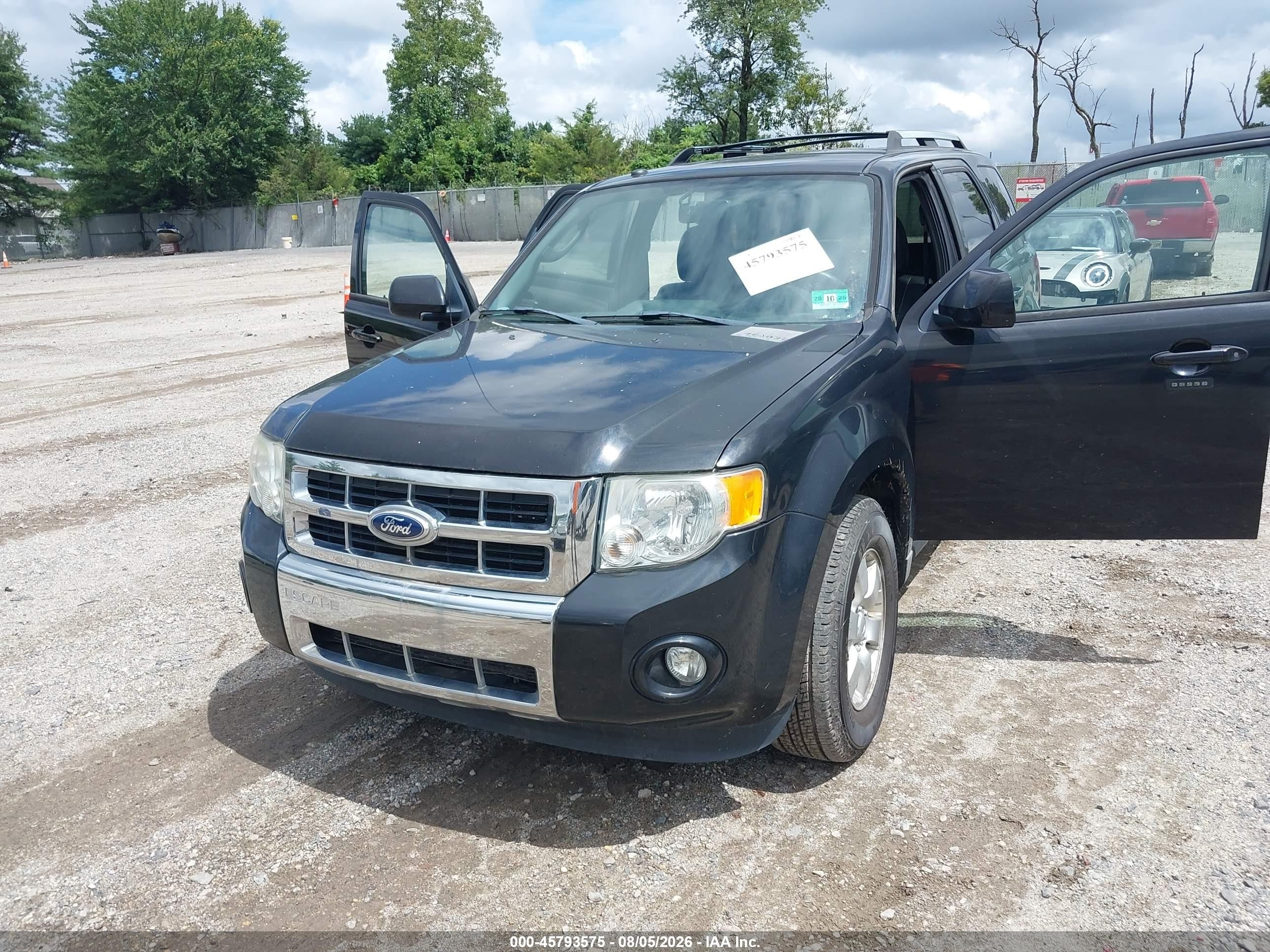 2011 Ford Escape Limited Black vin: 1FMCU9EG0BKA16598