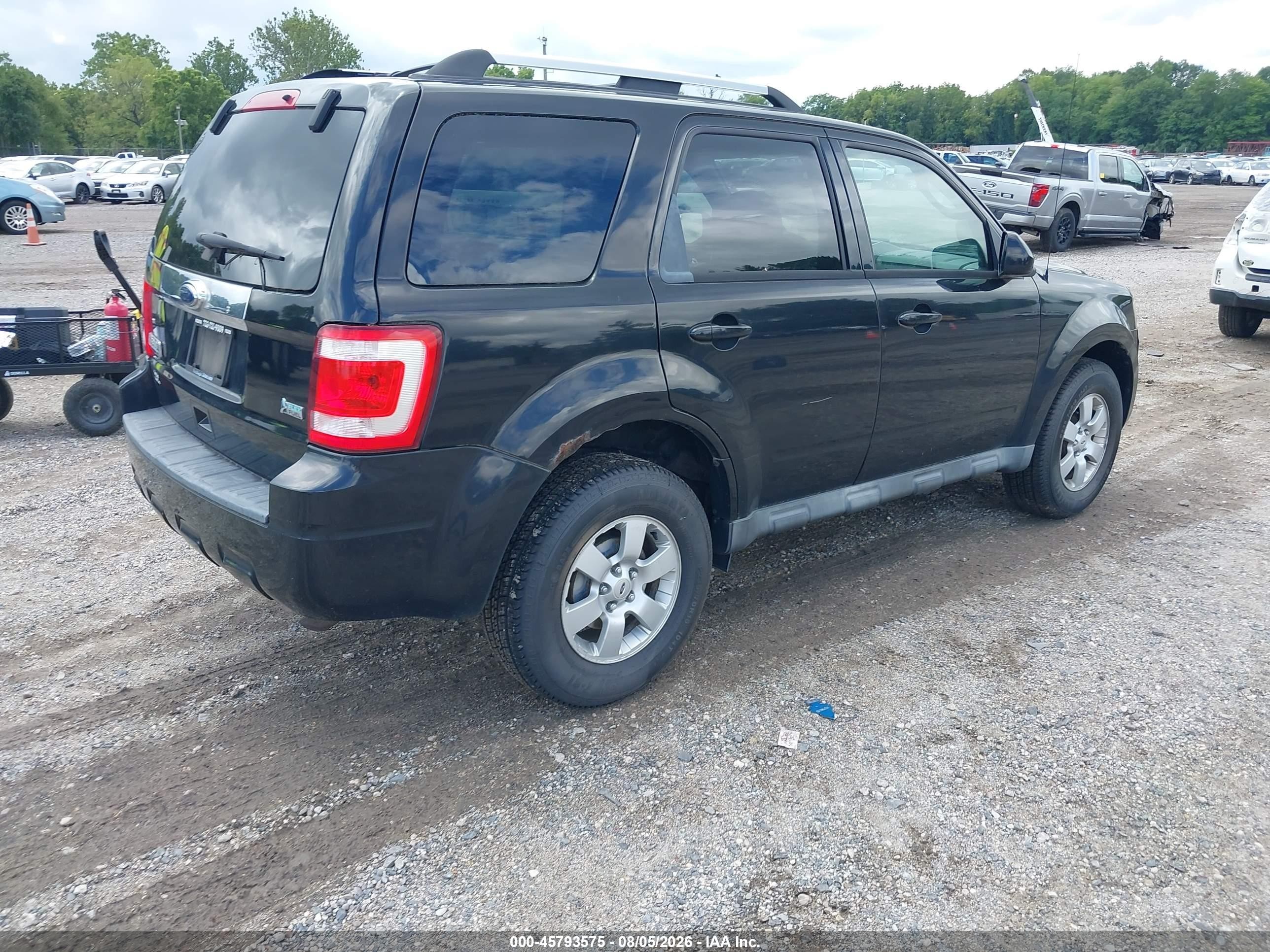 2011 Ford Escape Limited Black vin: 1FMCU9EG0BKA16598
