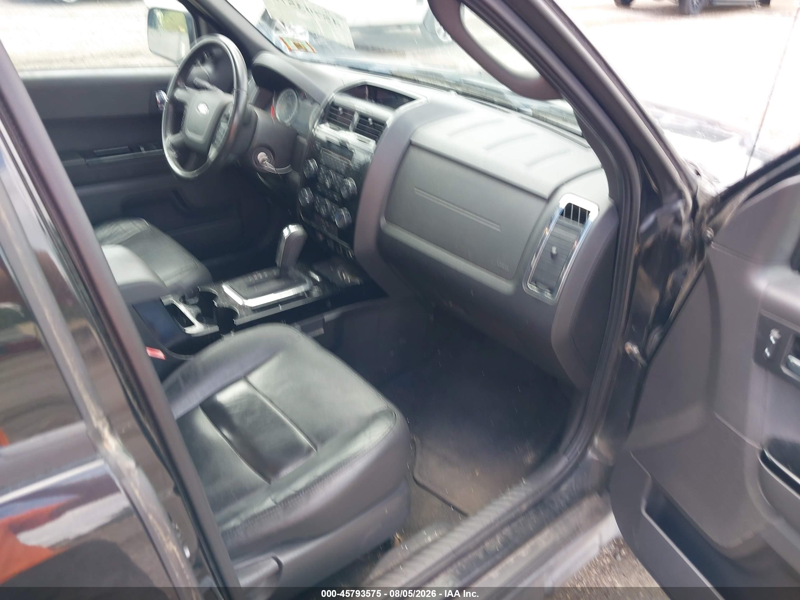 2011 Ford Escape Limited Black vin: 1FMCU9EG0BKA16598