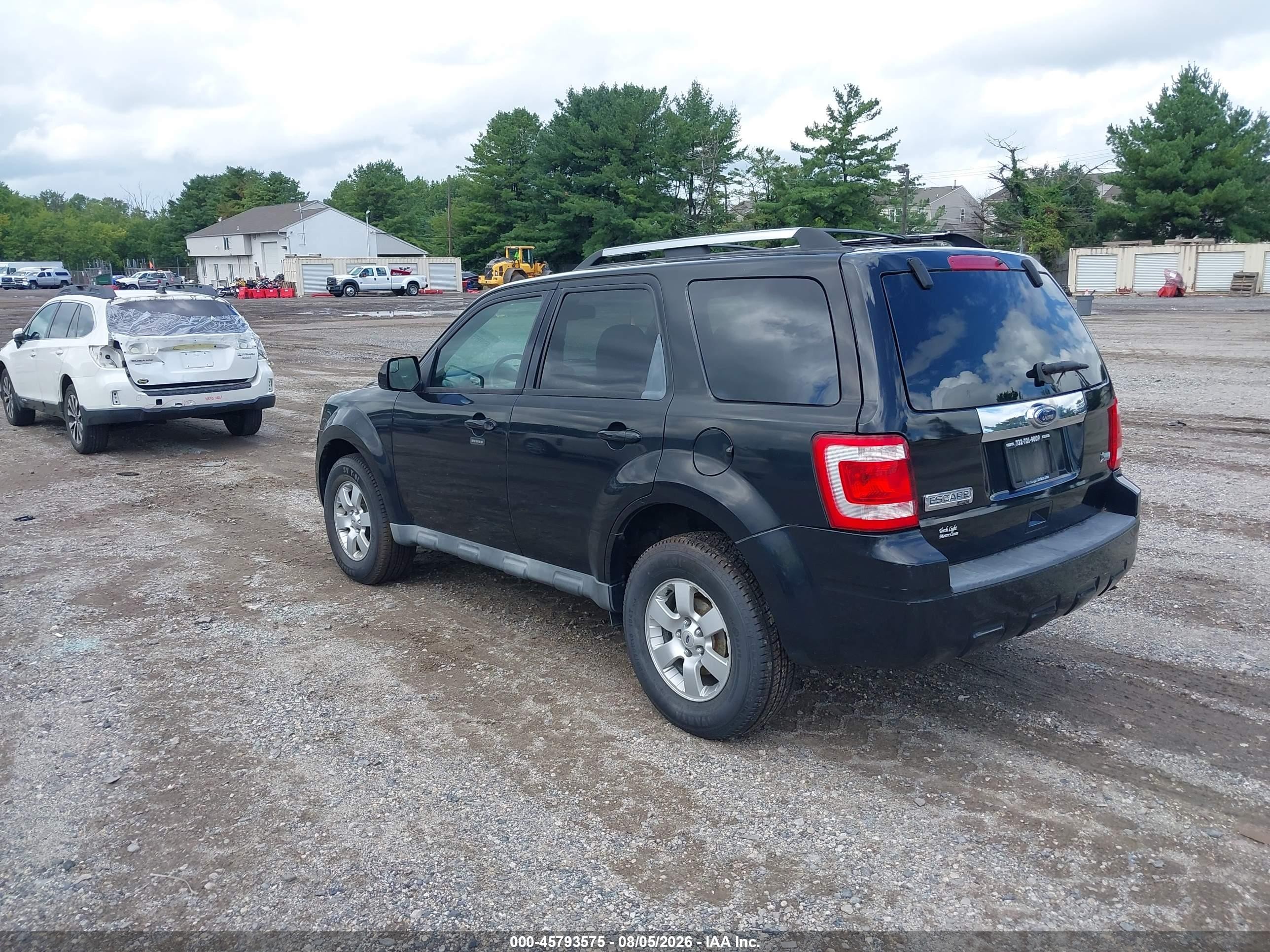 2011 Ford Escape Limited Black vin: 1FMCU9EG0BKA16598