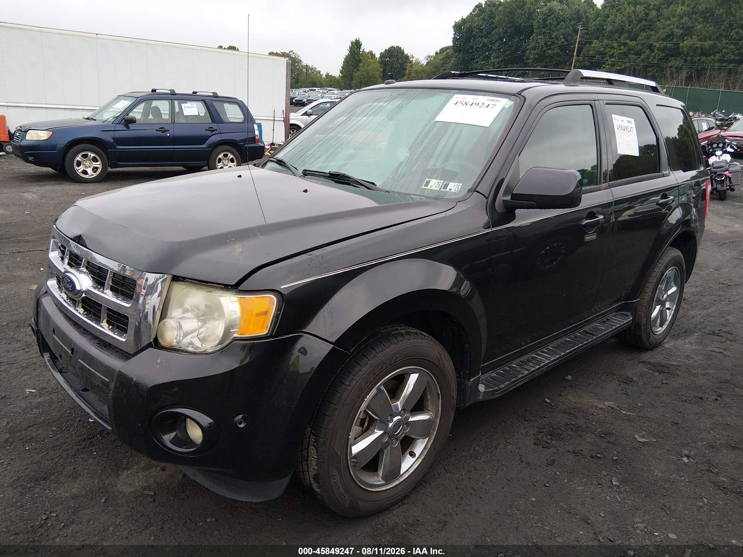 2011 Ford Escape Limited Black vin: 1FMCU9EG0BKB11775