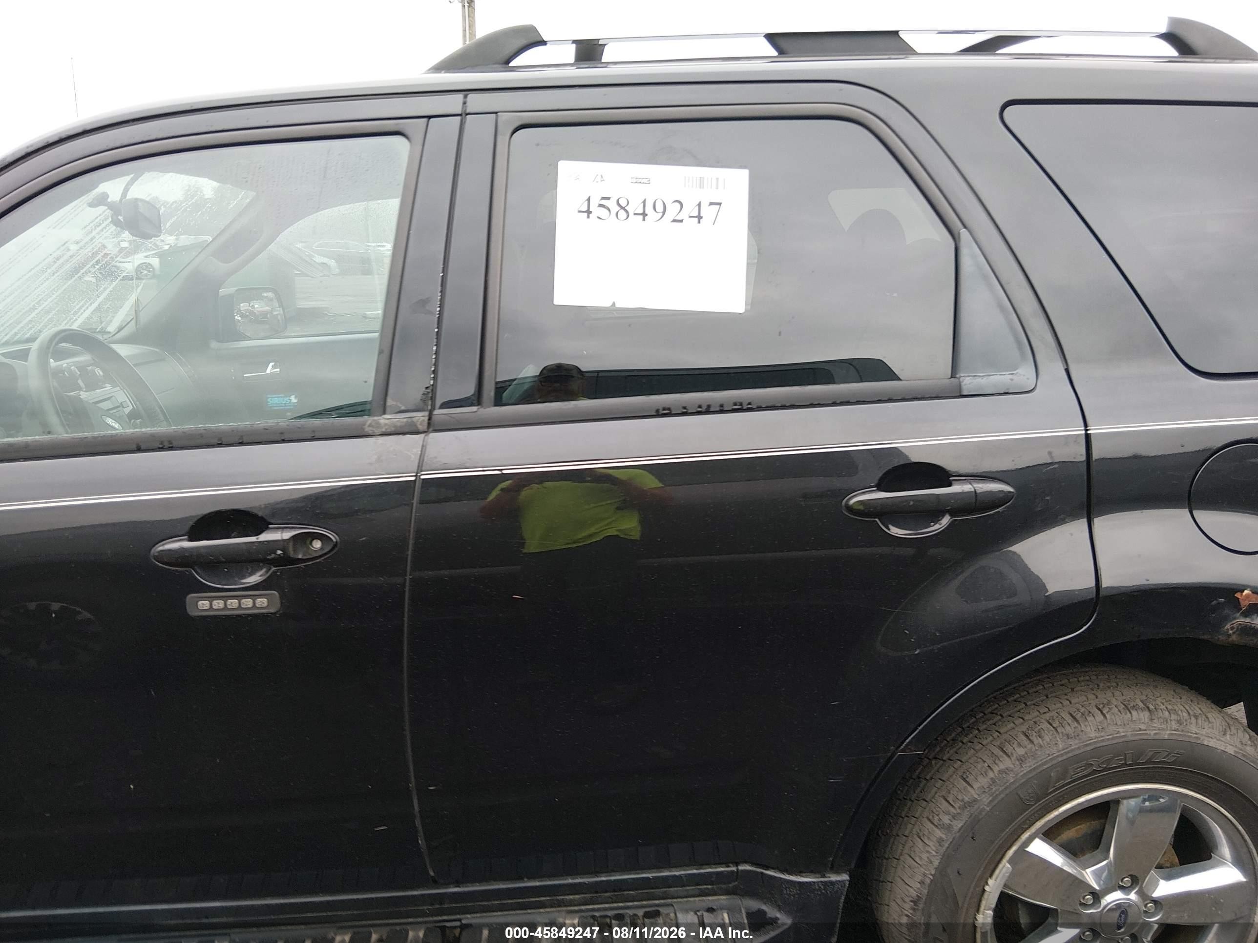 2011 Ford Escape Limited Black vin: 1FMCU9EG0BKB11775