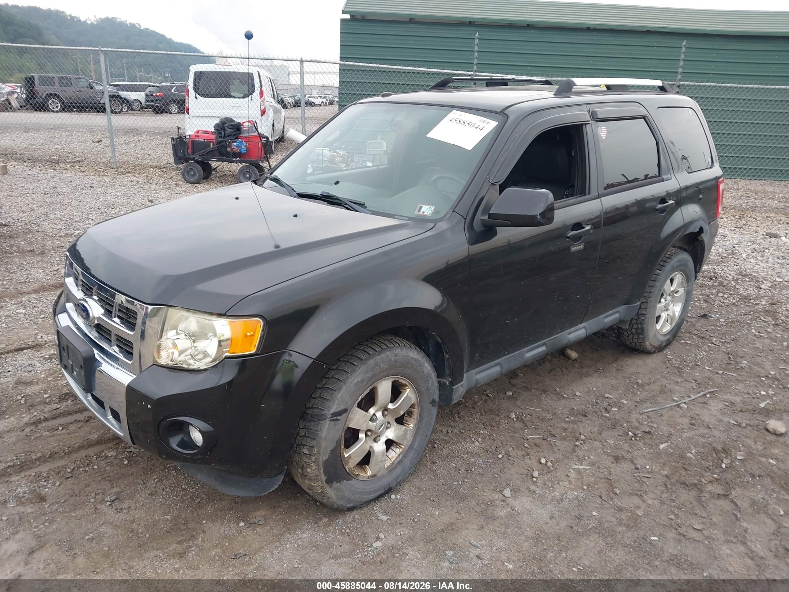 2011 Ford Escape Limited Black vin: 1FMCU9EG0BKB26874