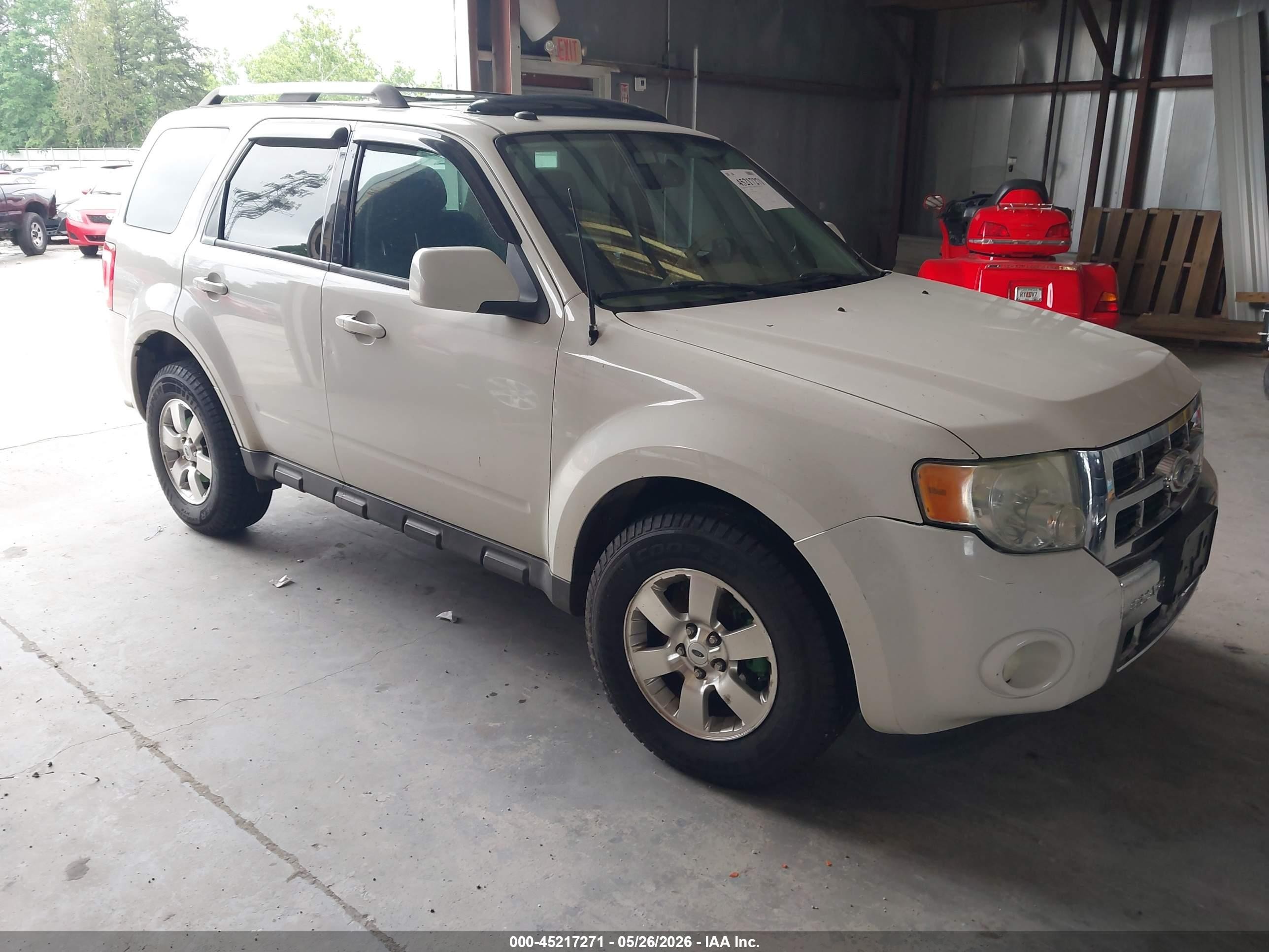 2011 Ford Escape Limited White vin: 1FMCU9EG0BKB95886