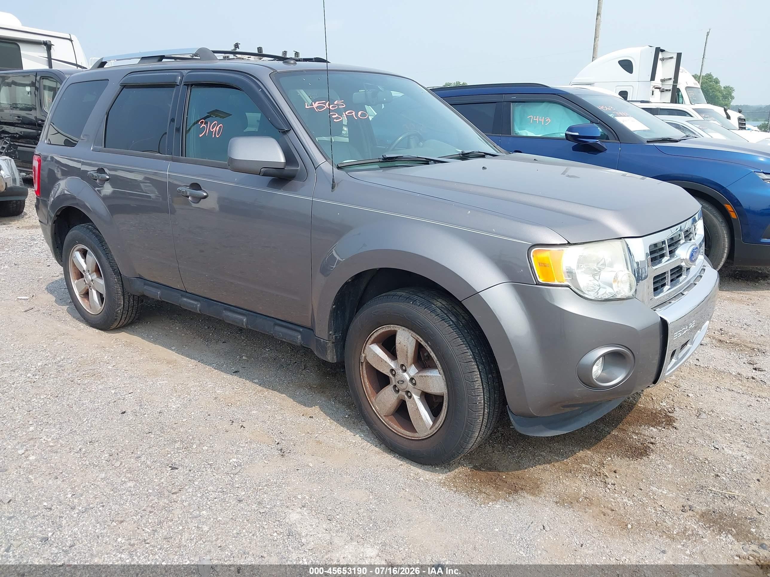 2011 Ford Escape Limited Gray vin: 1FMCU9EG0BKC01718