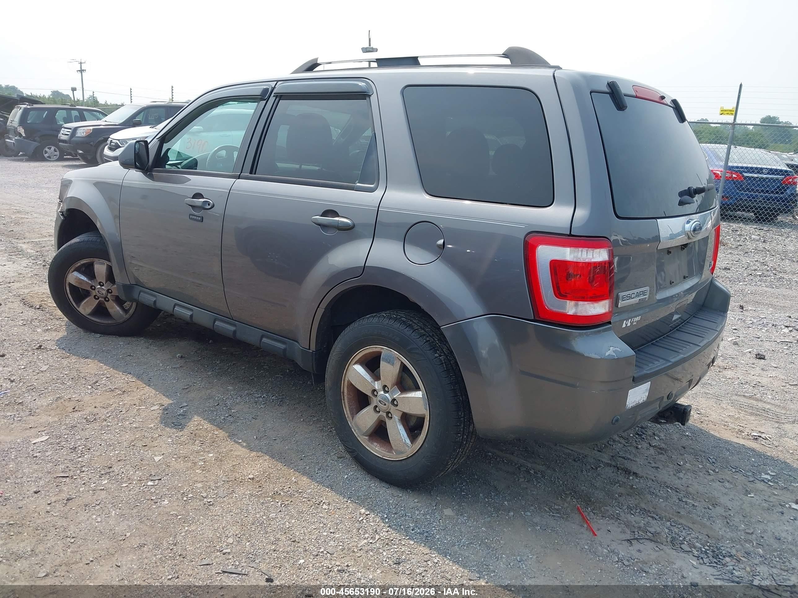 2011 Ford Escape Limited Gray vin: 1FMCU9EG0BKC01718
