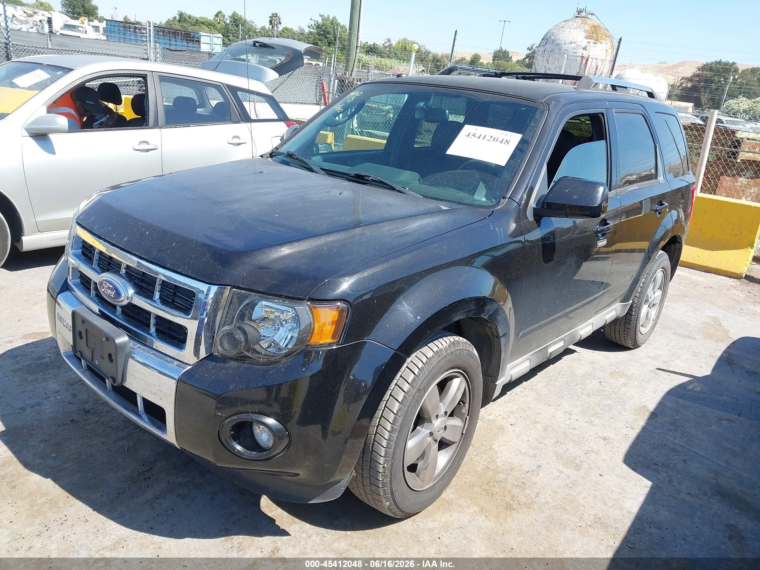 2011 Ford Escape Limited Black vin: 1FMCU9EG0BKC11083