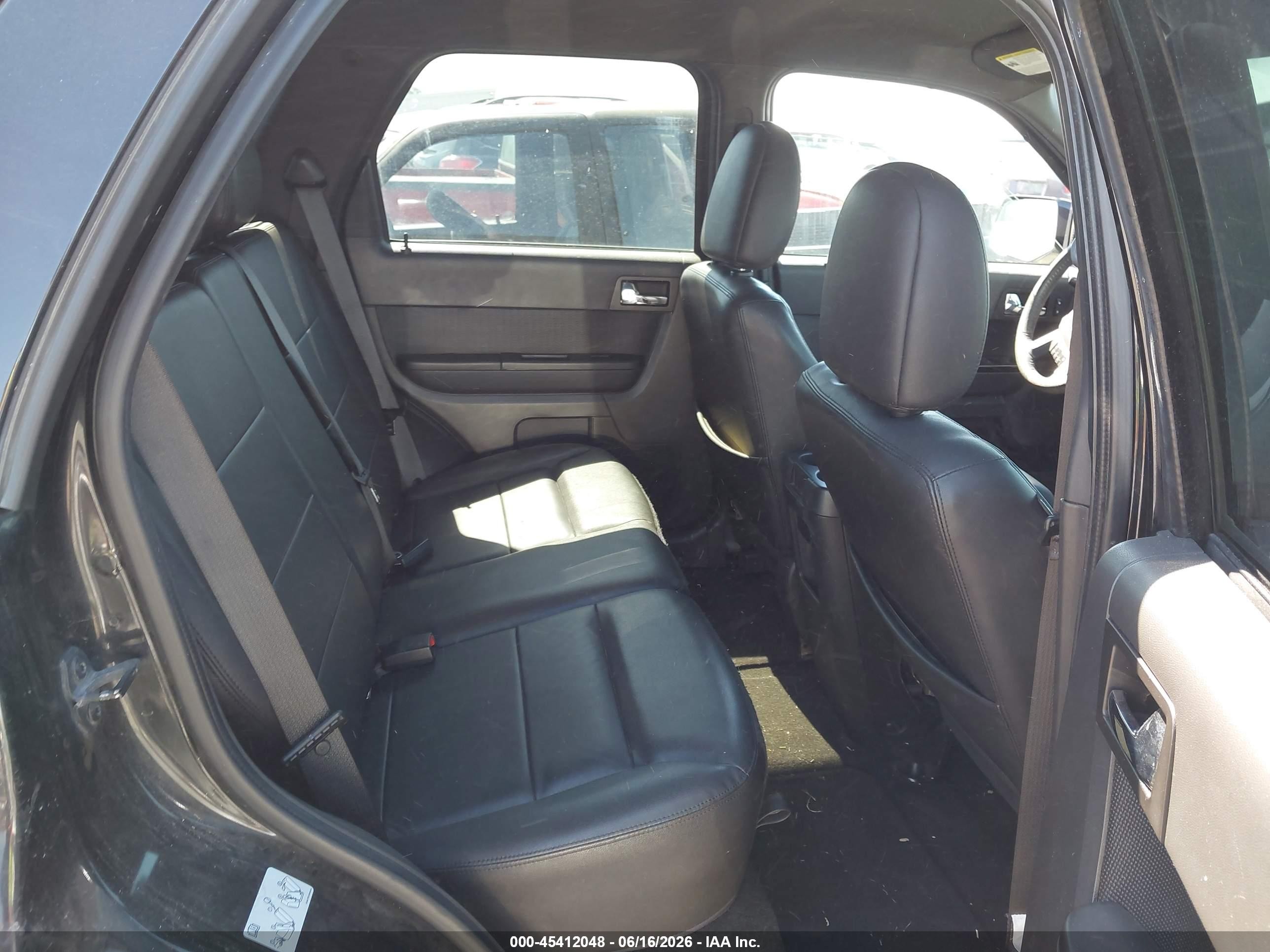 2011 Ford Escape Limited Black vin: 1FMCU9EG0BKC11083