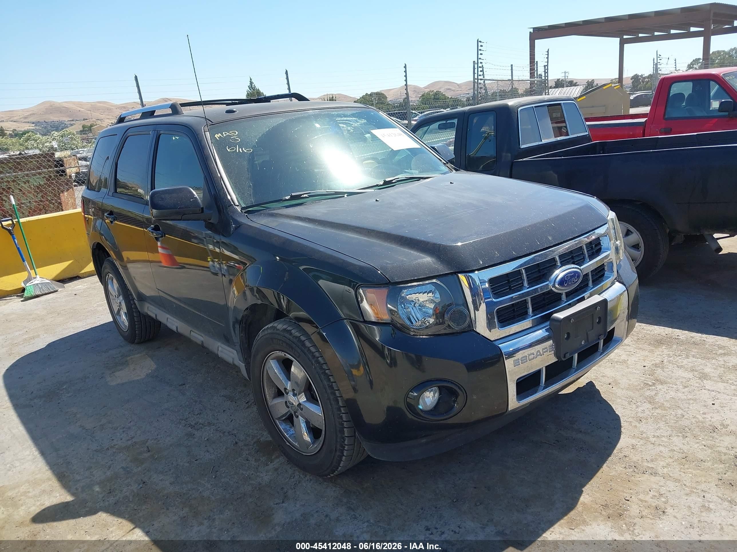 2011 Ford Escape Limited Black vin: 1FMCU9EG0BKC11083