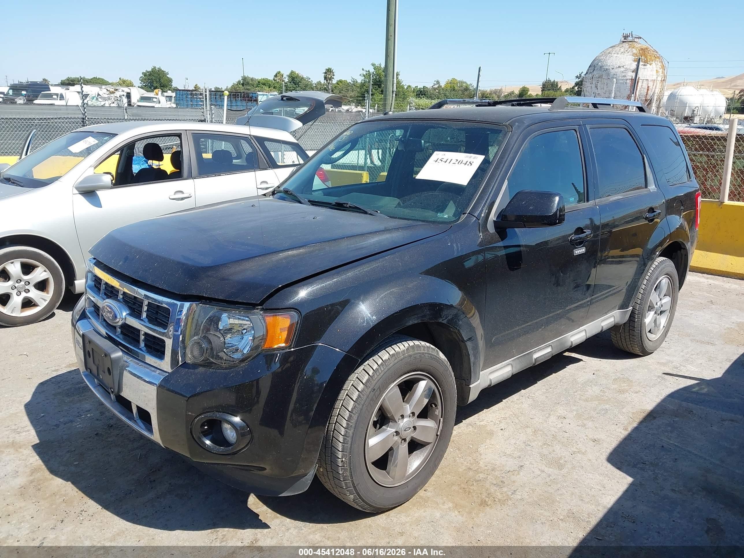 2011 Ford Escape Limited Black vin: 1FMCU9EG0BKC11083
