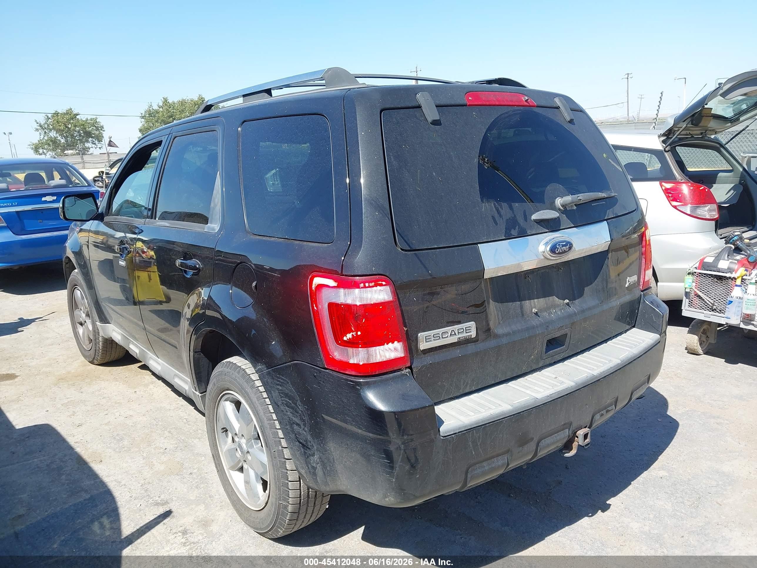 2011 Ford Escape Limited Black vin: 1FMCU9EG0BKC11083