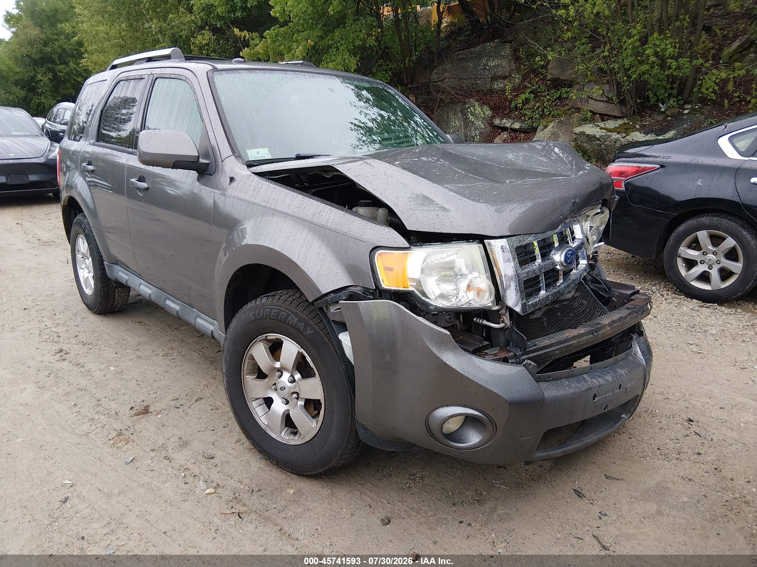2012 Ford Escape Limited Серый vin: 1FMCU9EG0CKA08955