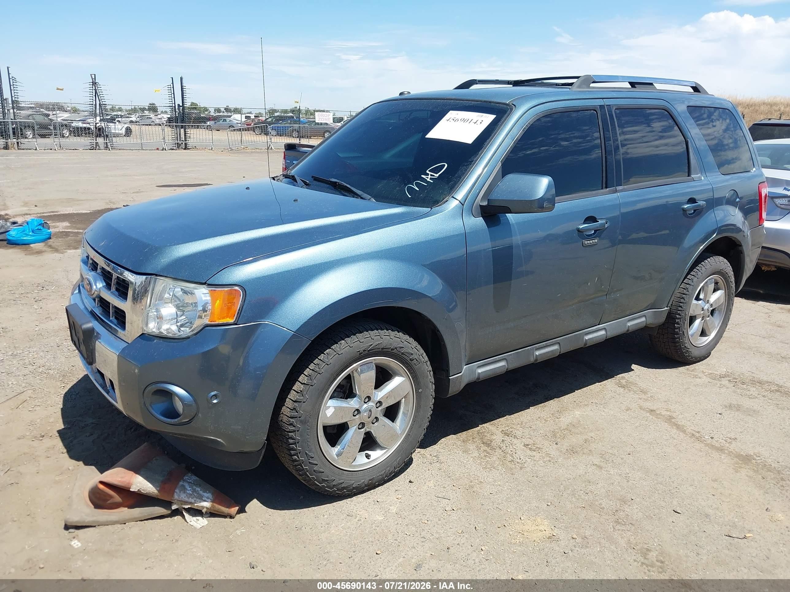 2012 Ford Escape Limited Light Blue vin: 1FMCU9EG0CKA16943