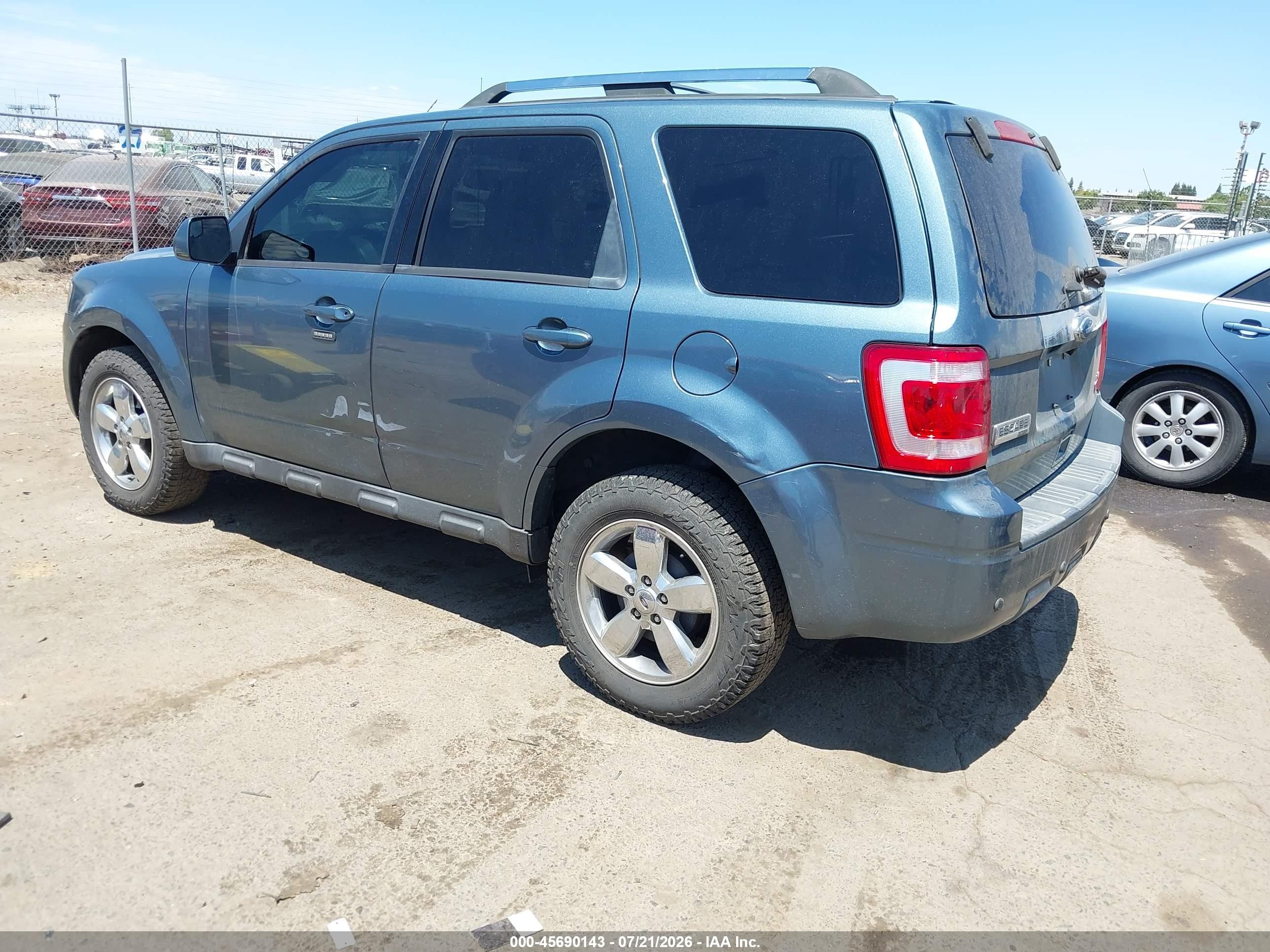 2012 Ford Escape Limited Light Blue vin: 1FMCU9EG0CKA16943