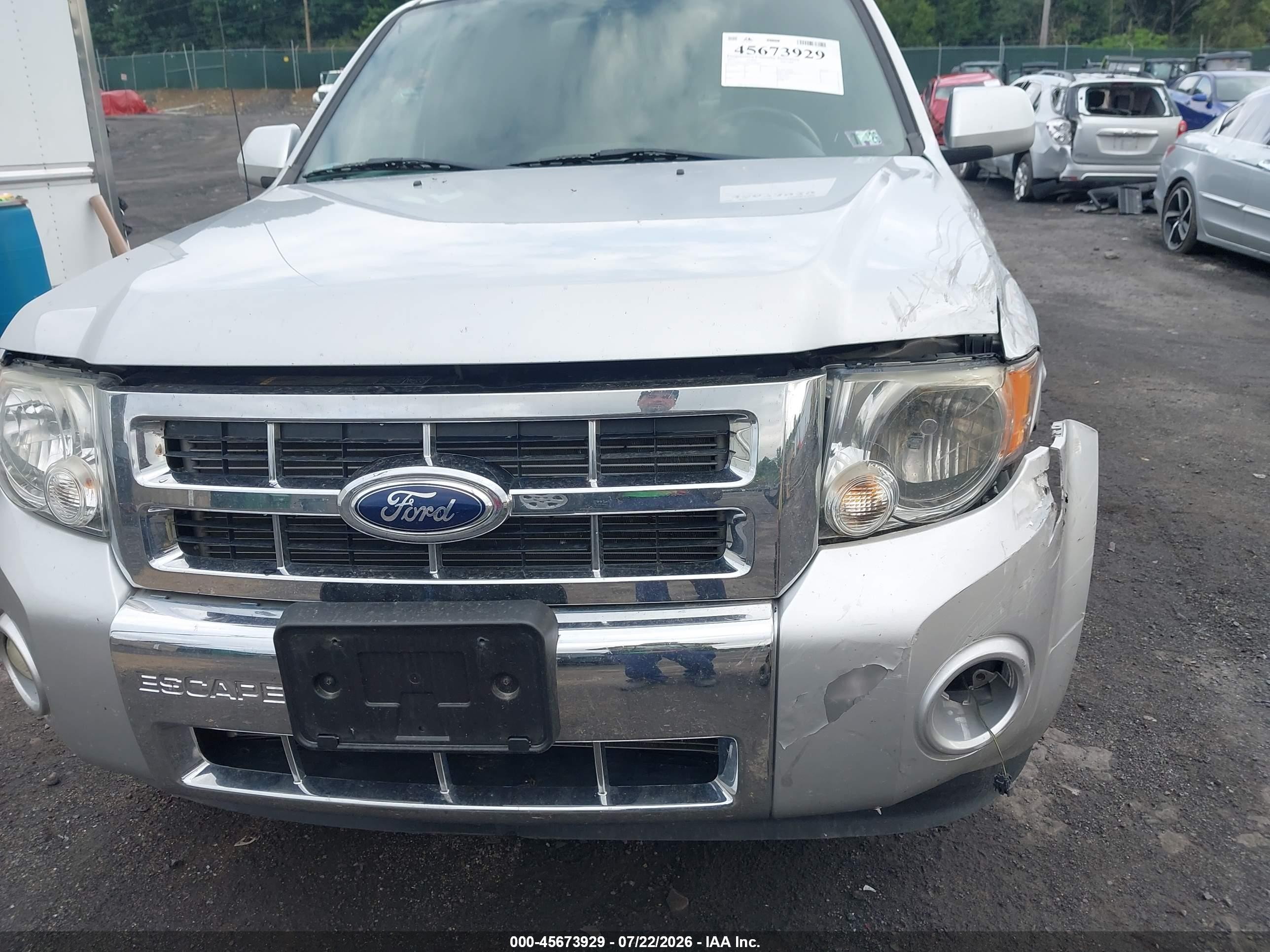 2012 Ford Escape Limited Серебряный vin: 1FMCU9EG0CKB99860