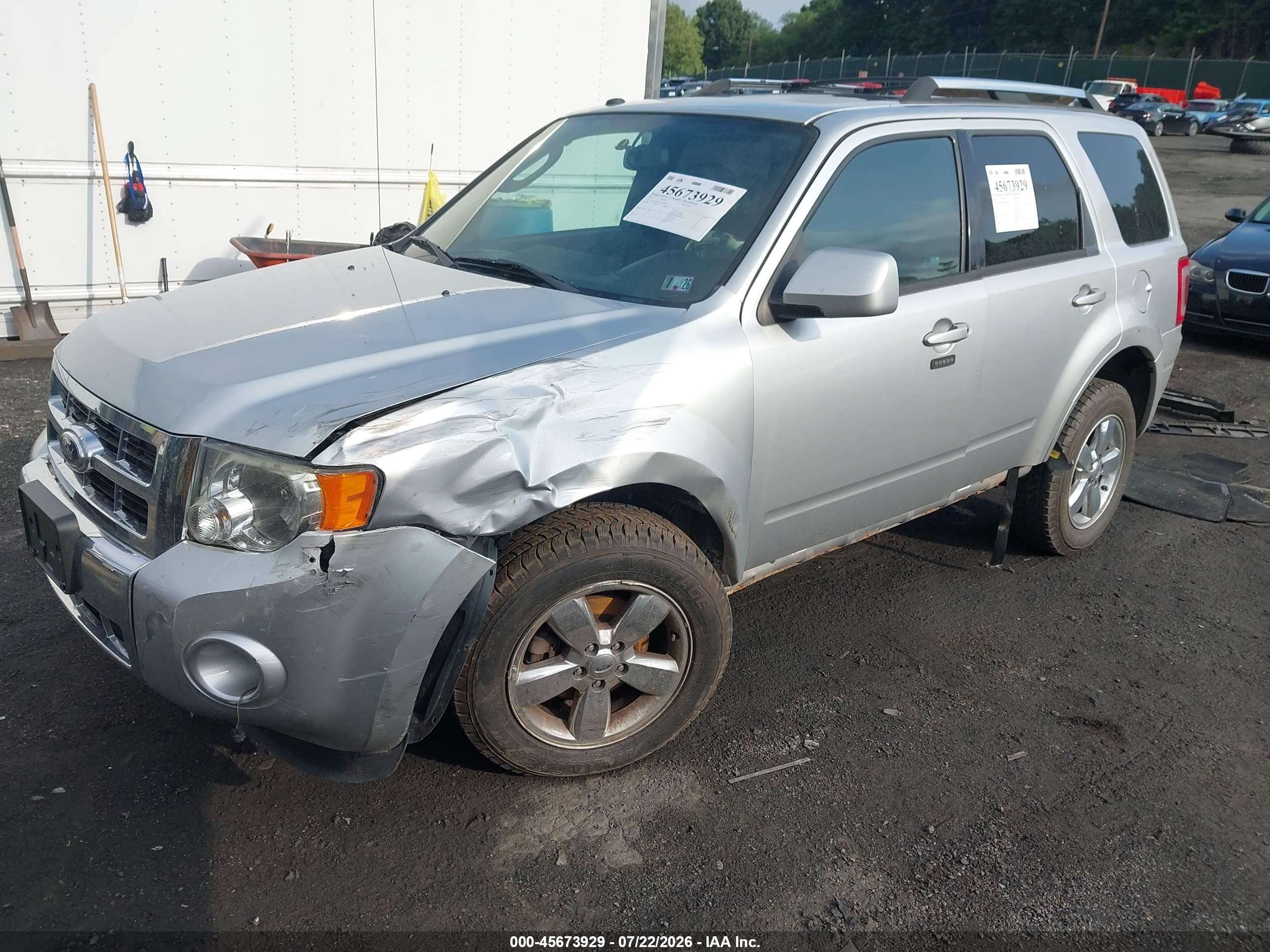 2012 Ford Escape Limited Серебряный vin: 1FMCU9EG0CKB99860