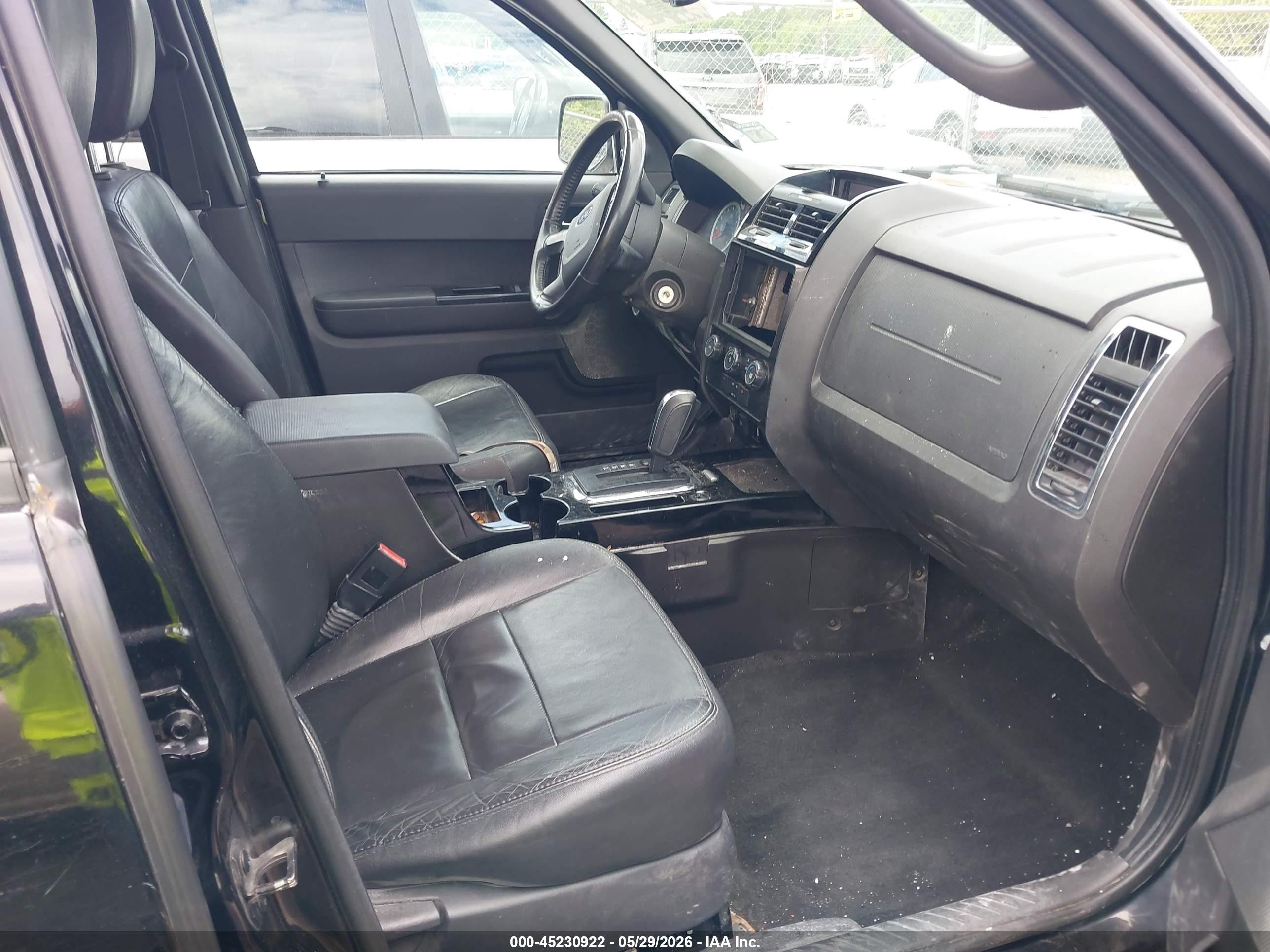 2012 Ford Escape Limited Black vin: 1FMCU9EG0CKC22151