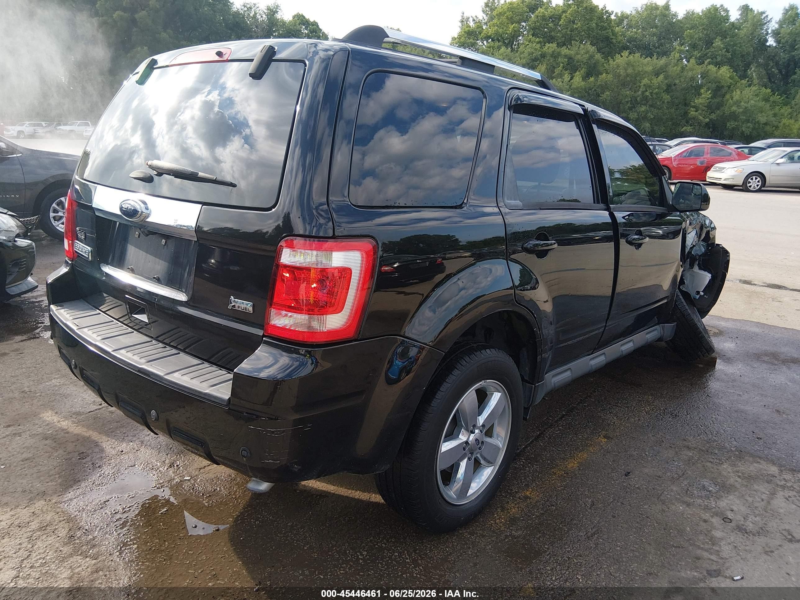 2012 Ford Escape Limited Black vin: 1FMCU9EG0CKC25650