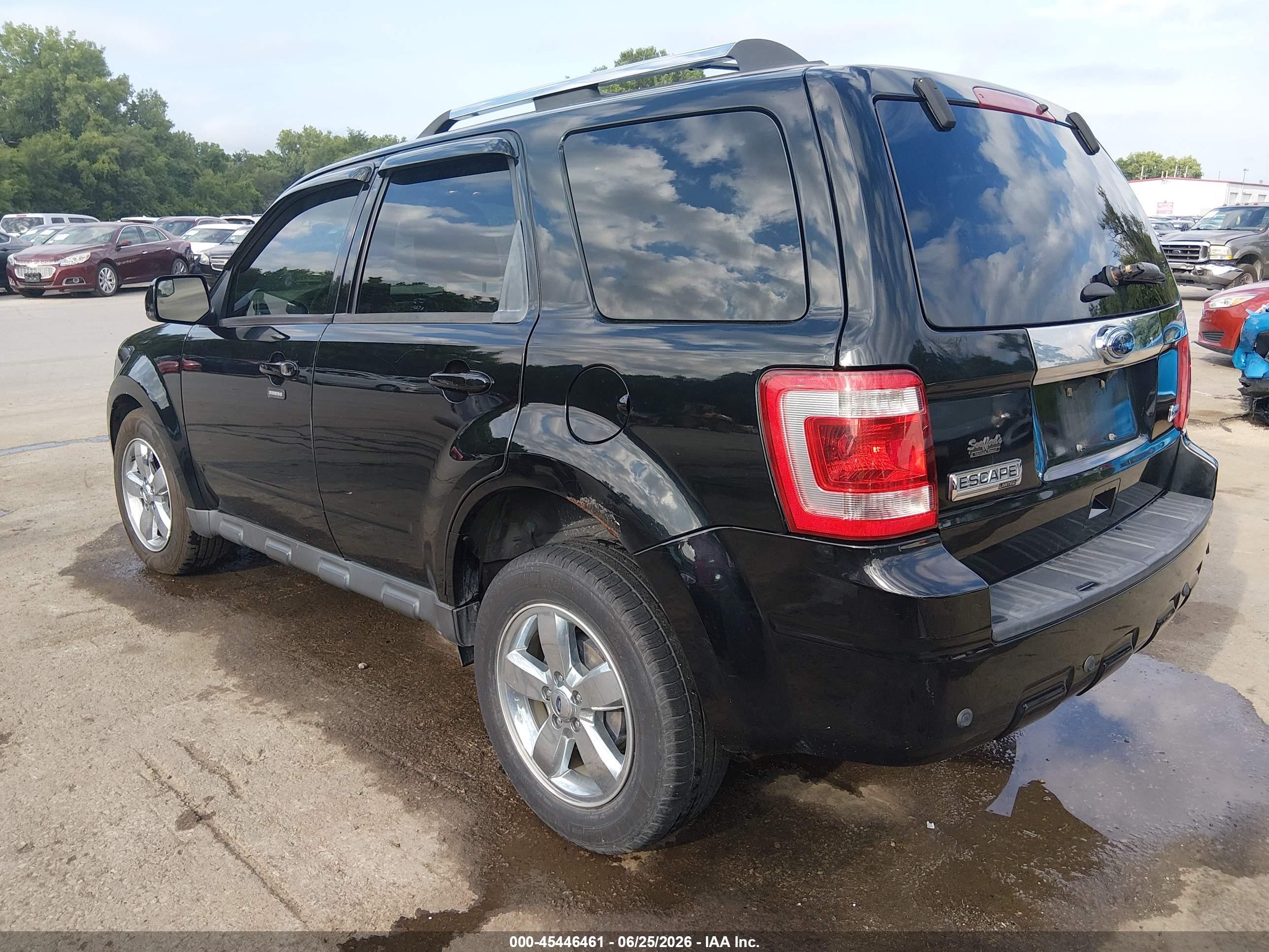 2012 Ford Escape Limited Black vin: 1FMCU9EG0CKC25650
