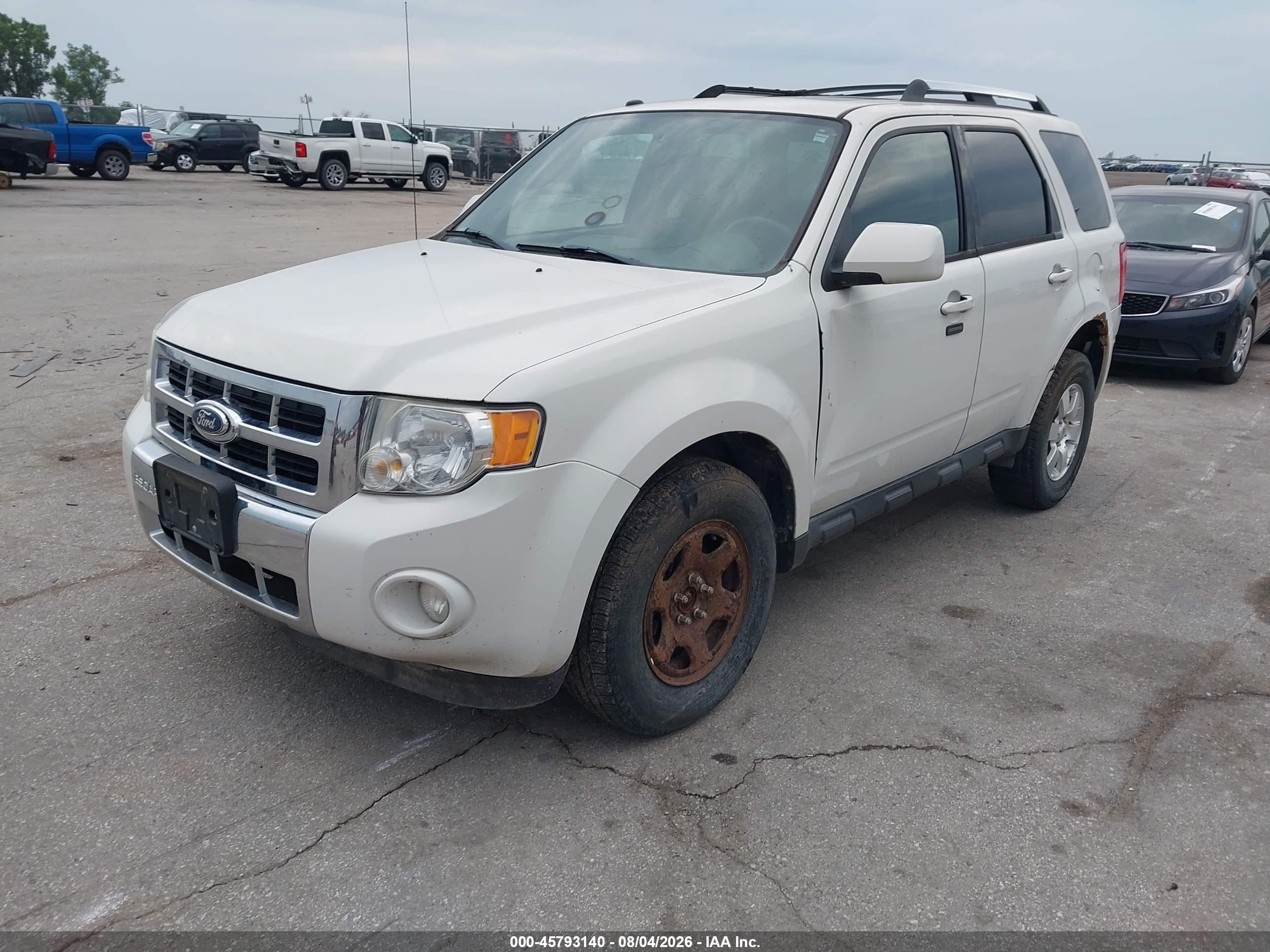 2011 Ford Escape Limited White vin: 1FMCU9EG1BKA55670