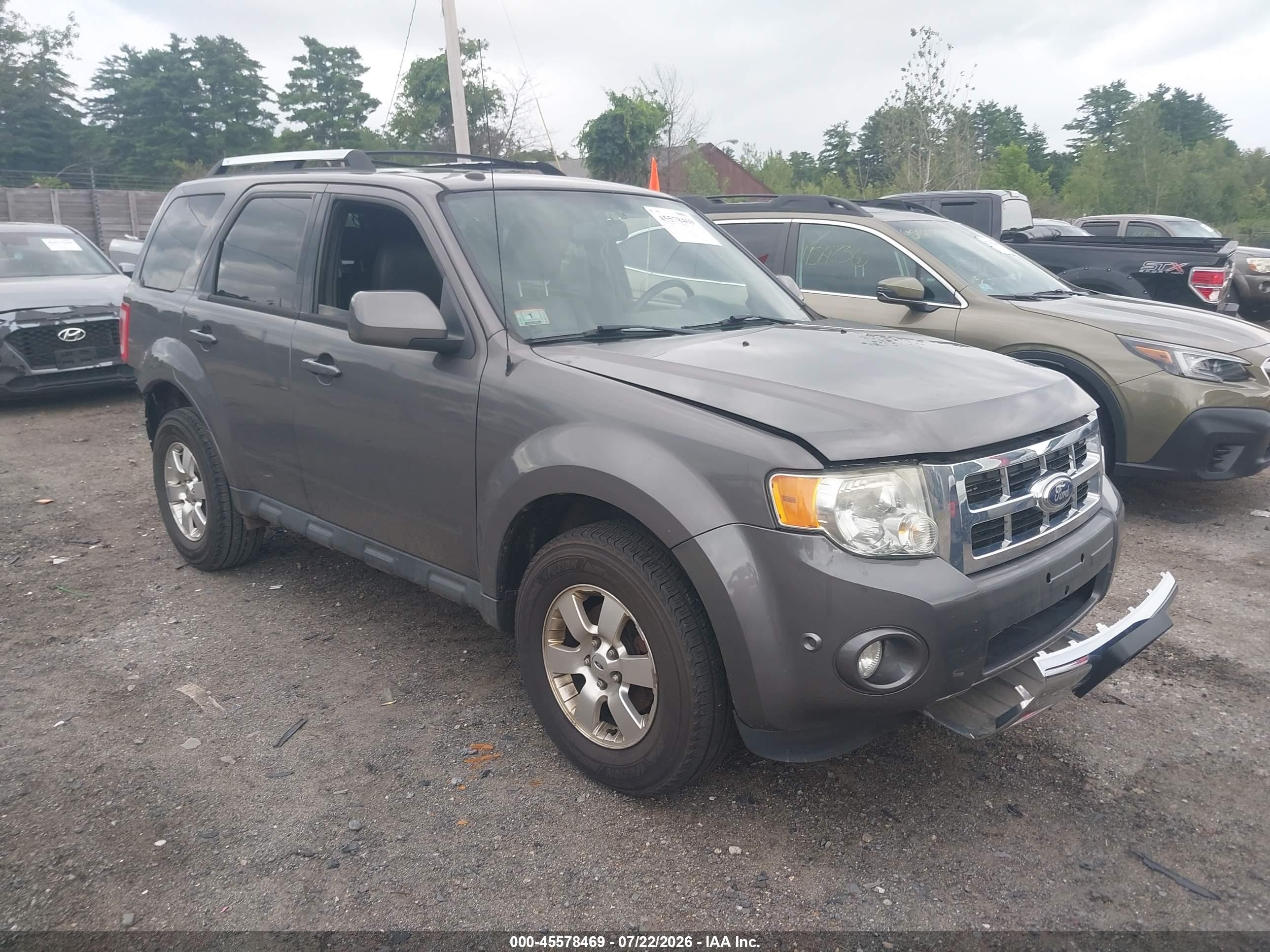 2011 Ford Escape Limited Серый vin: 1FMCU9EG1BKA77796
