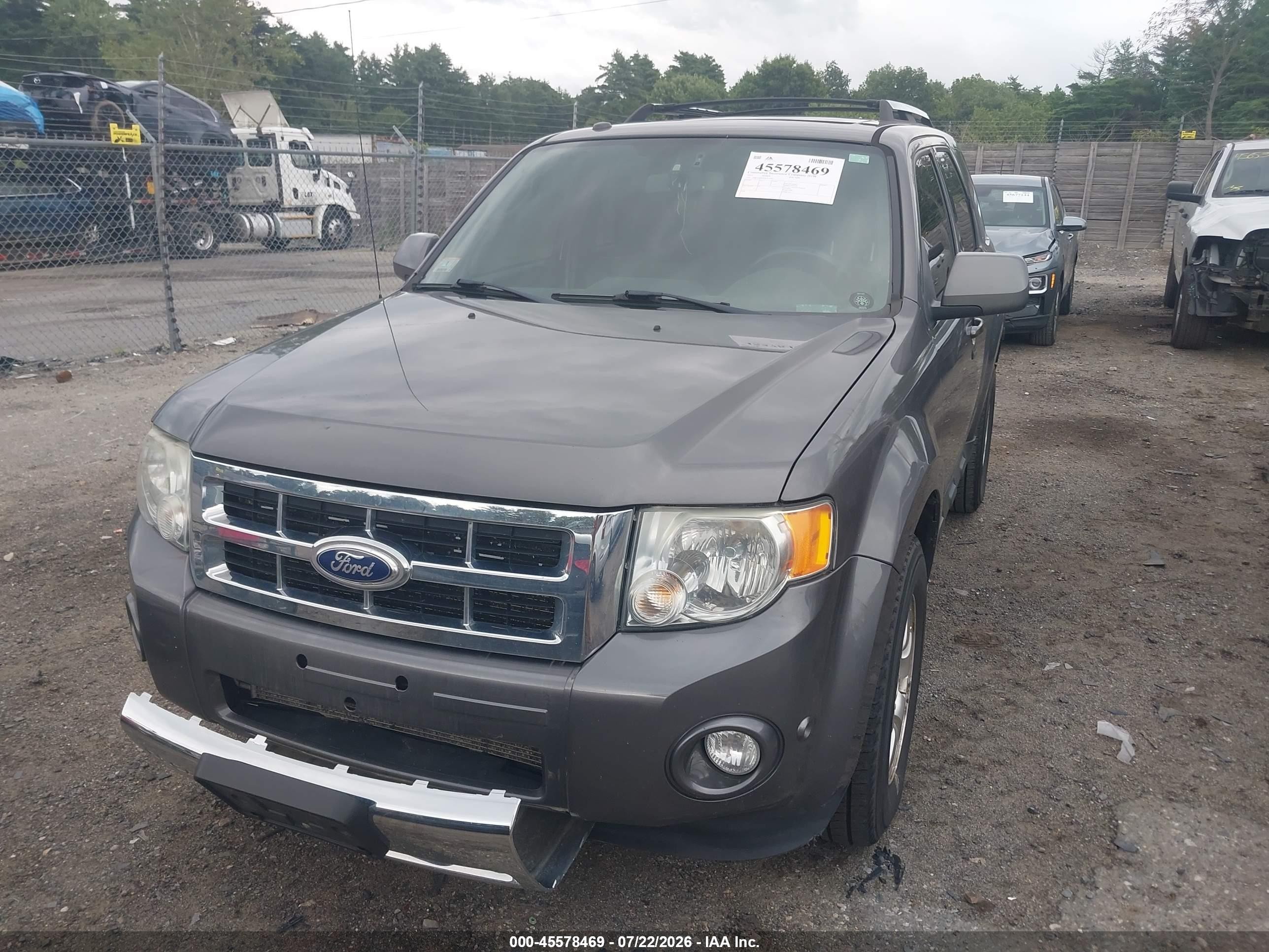 2011 Ford Escape Limited Серый vin: 1FMCU9EG1BKA77796