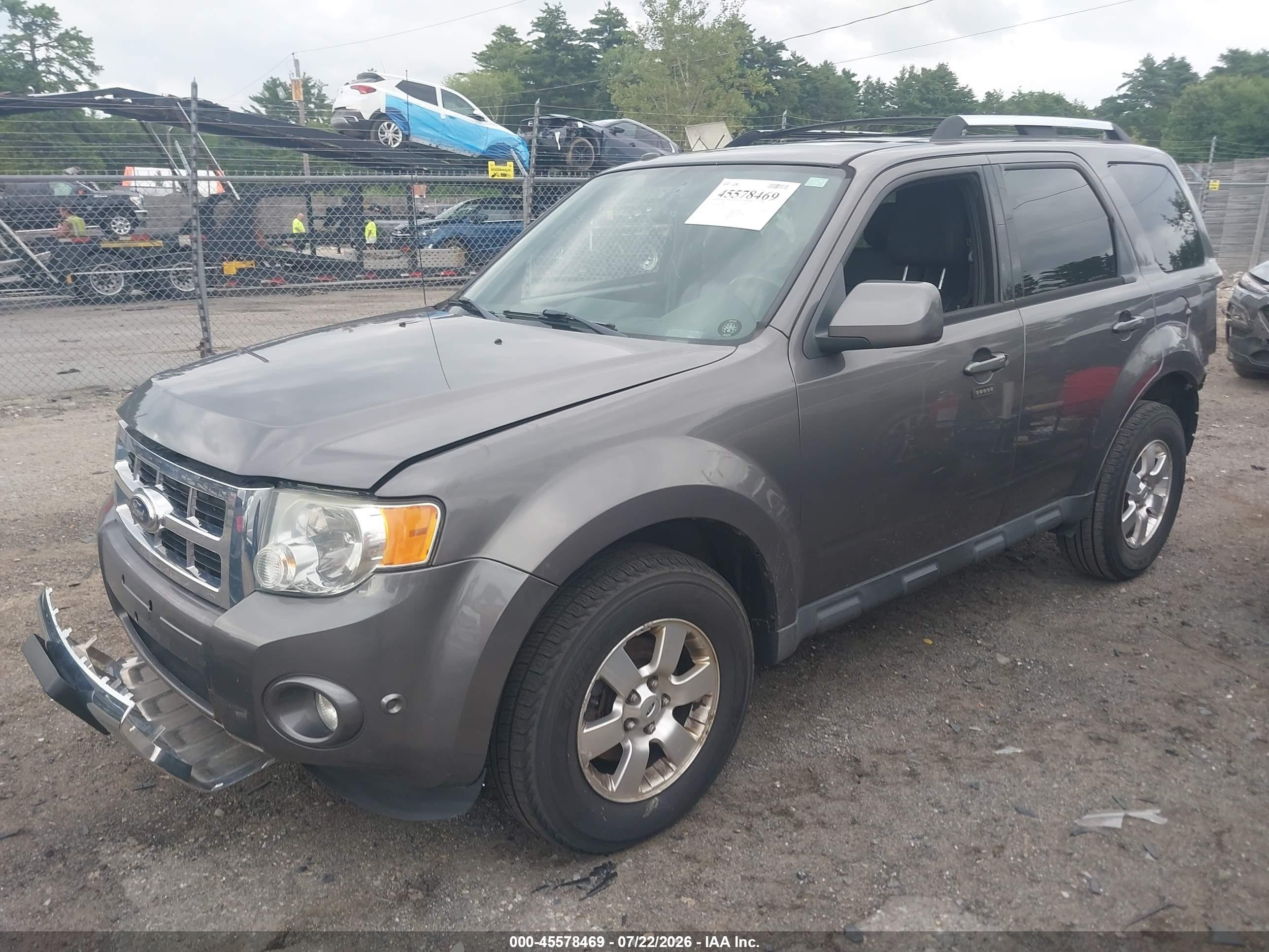 2011 Ford Escape Limited Серый vin: 1FMCU9EG1BKA77796