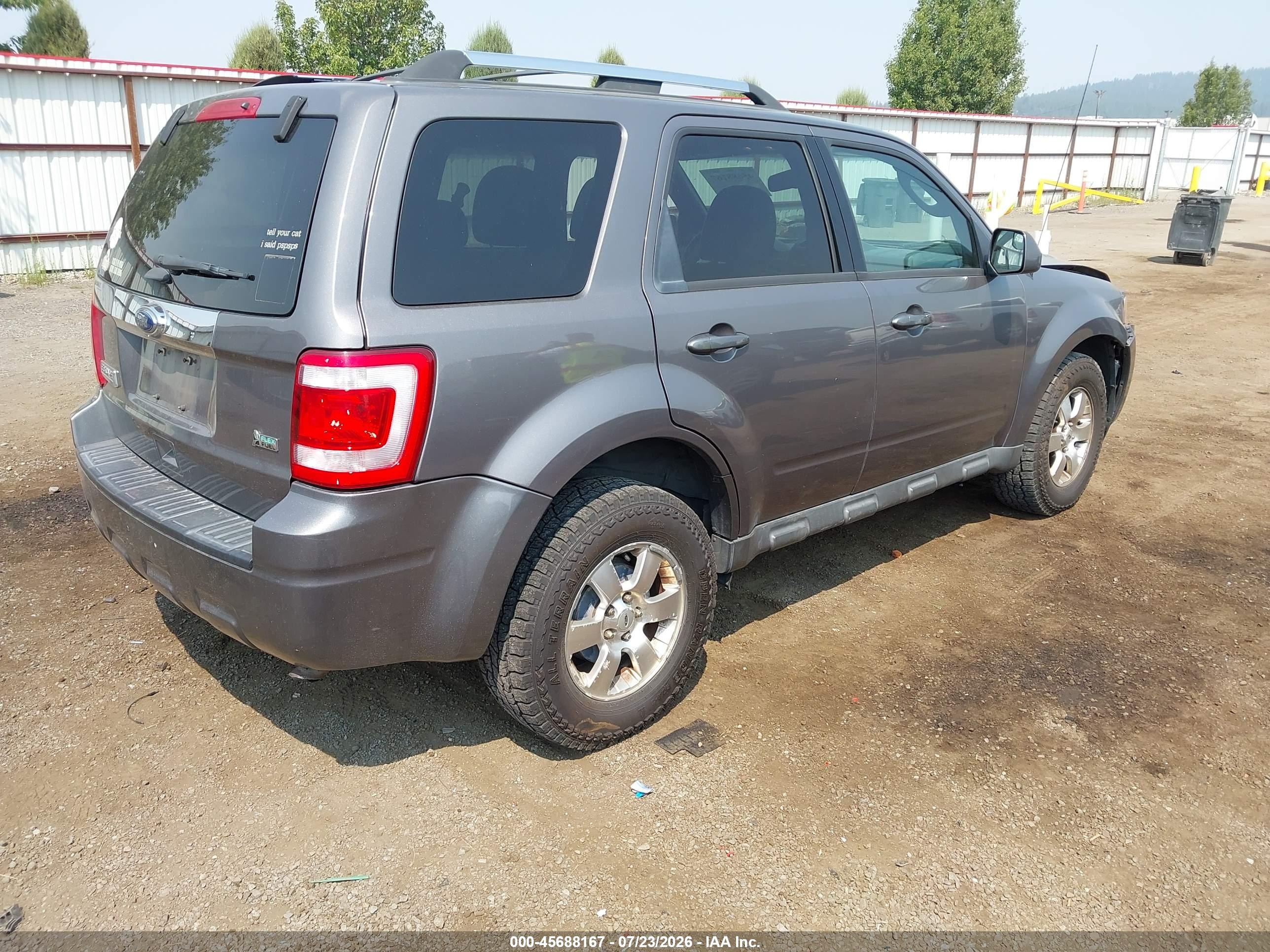 2011 Ford Escape Limited Blue vin: 1FMCU9EG1BKC11111